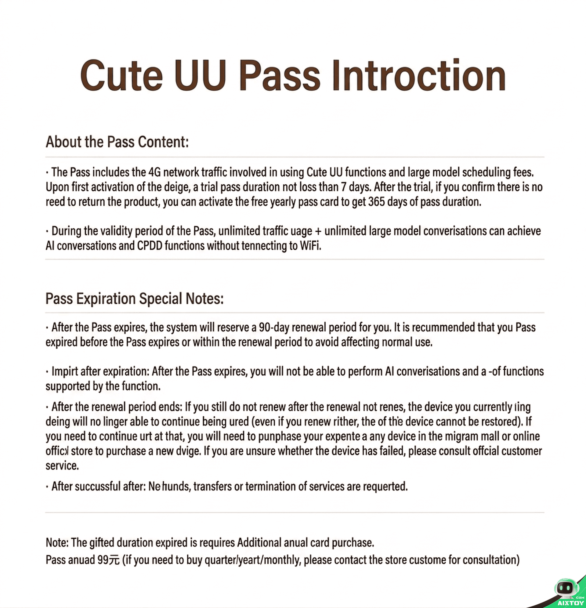 UBTECH CuteUU AI Companion Robot - Smart Chat Plush Toy detail