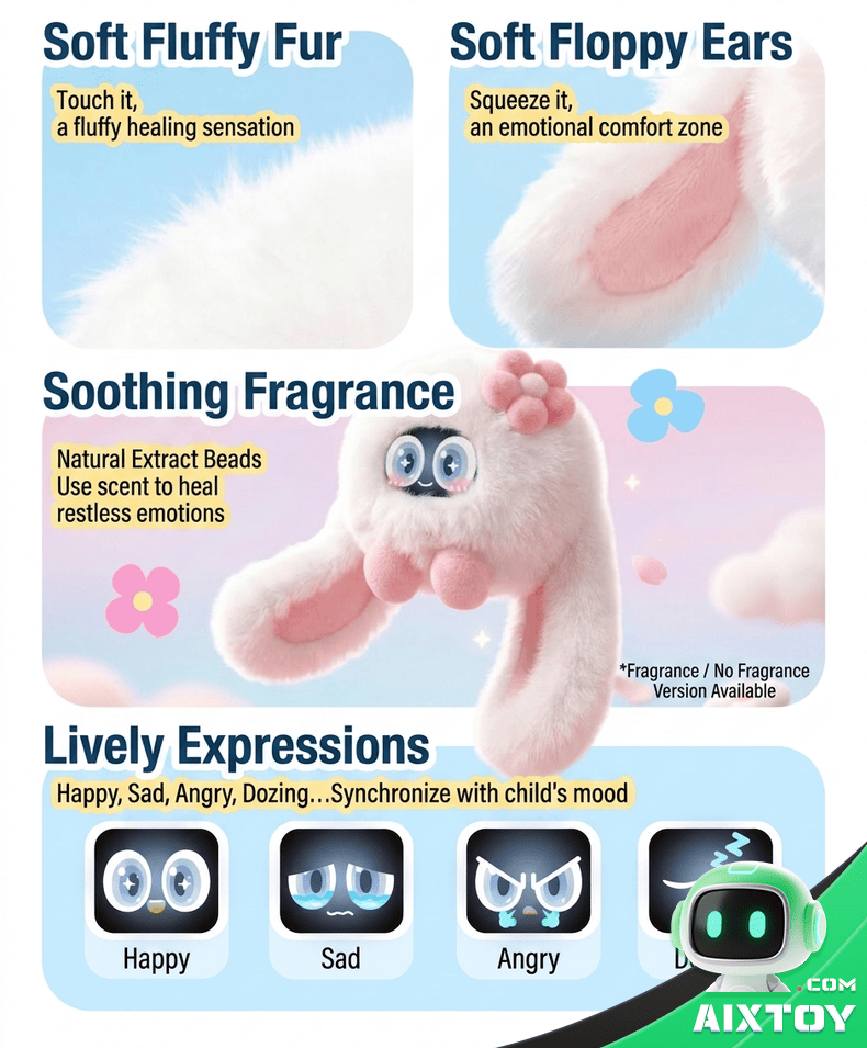 UBTECH CuteUU AI Smart Robot - Voice Companion Plush detail