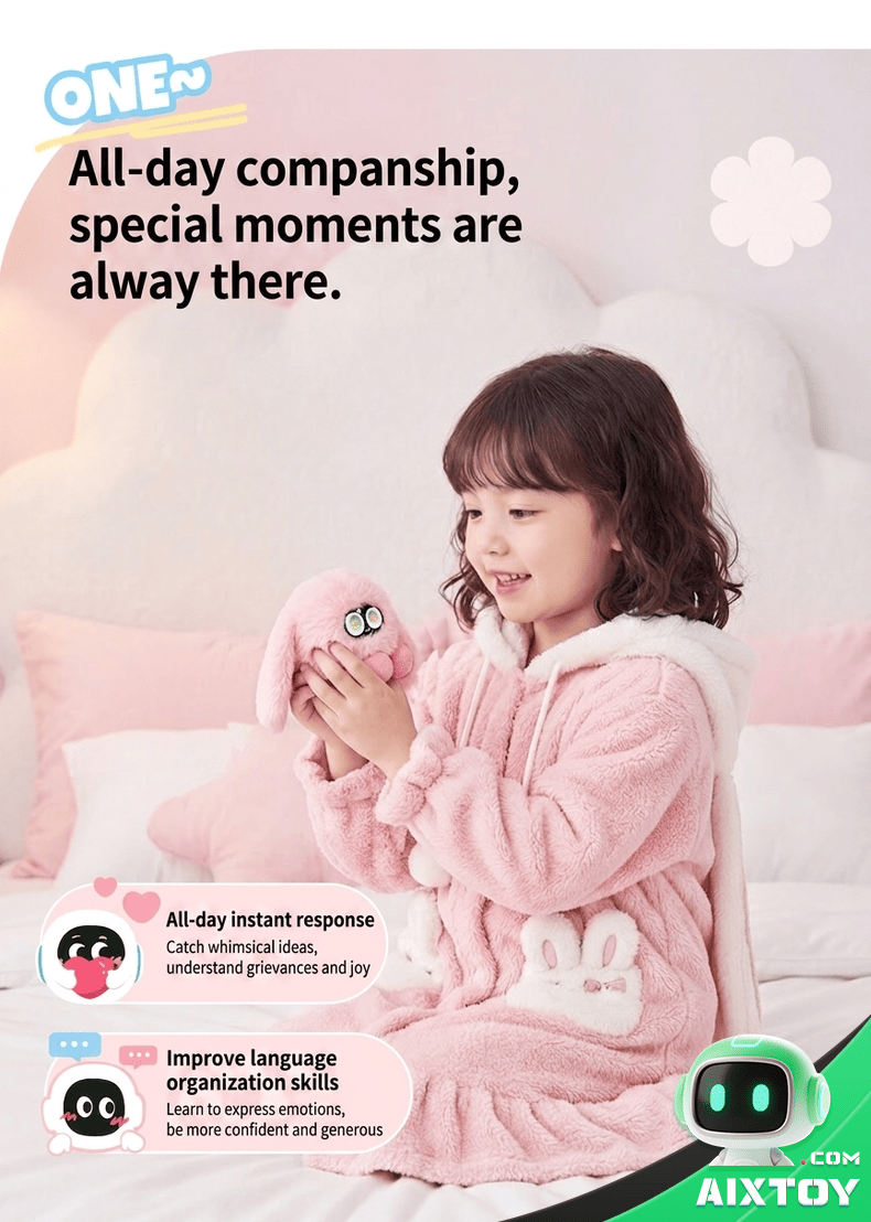 UBTECH CuteUU AI Smart Robot - Voice Companion Plush detail
