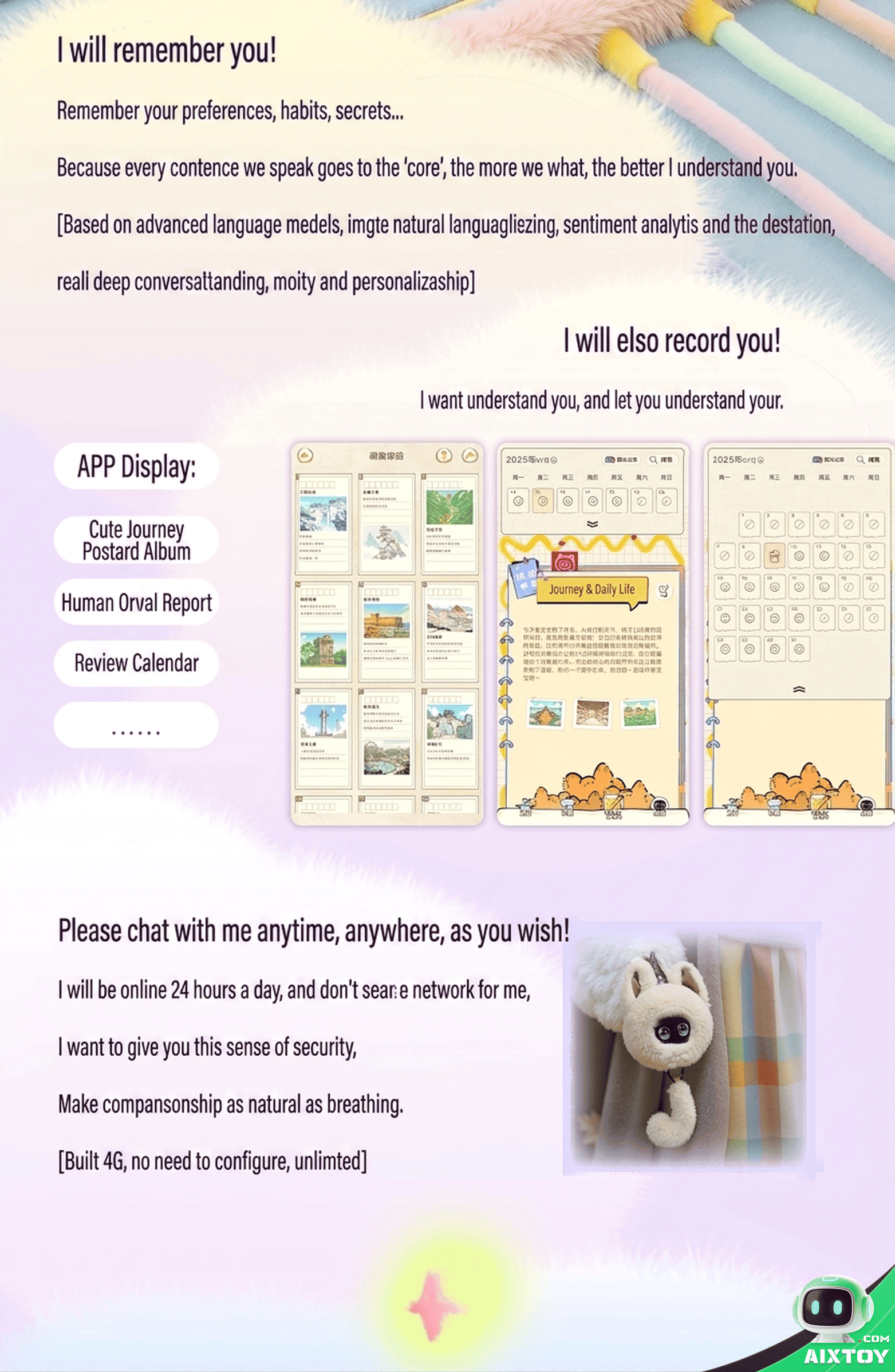 UBTECH CuteUU Emotional AI Companion Robot - Smart Electronic Pet detail