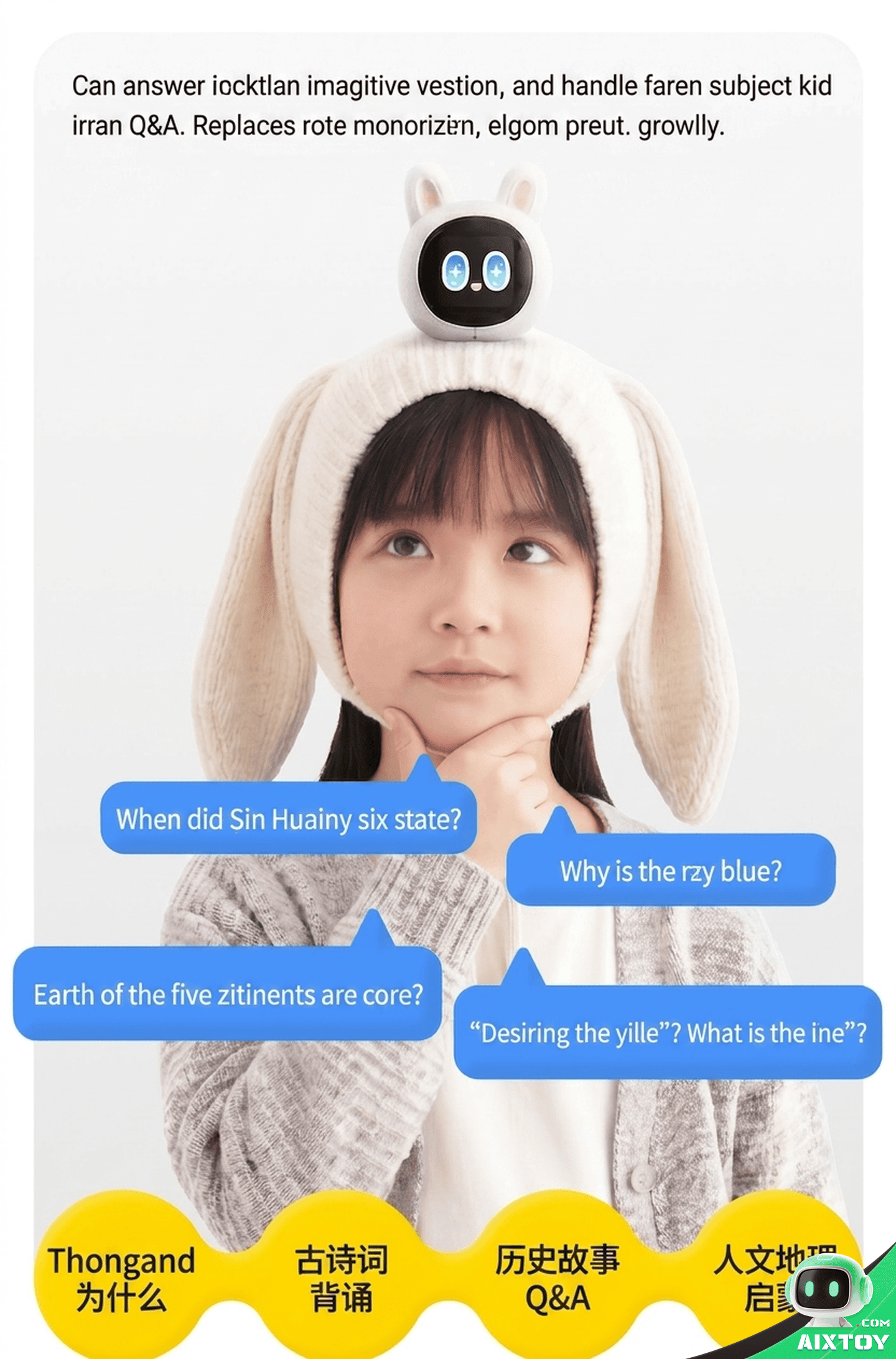 UBTECH CuteUU Smart AI Companion Robot - Voice Chat & 4G detail