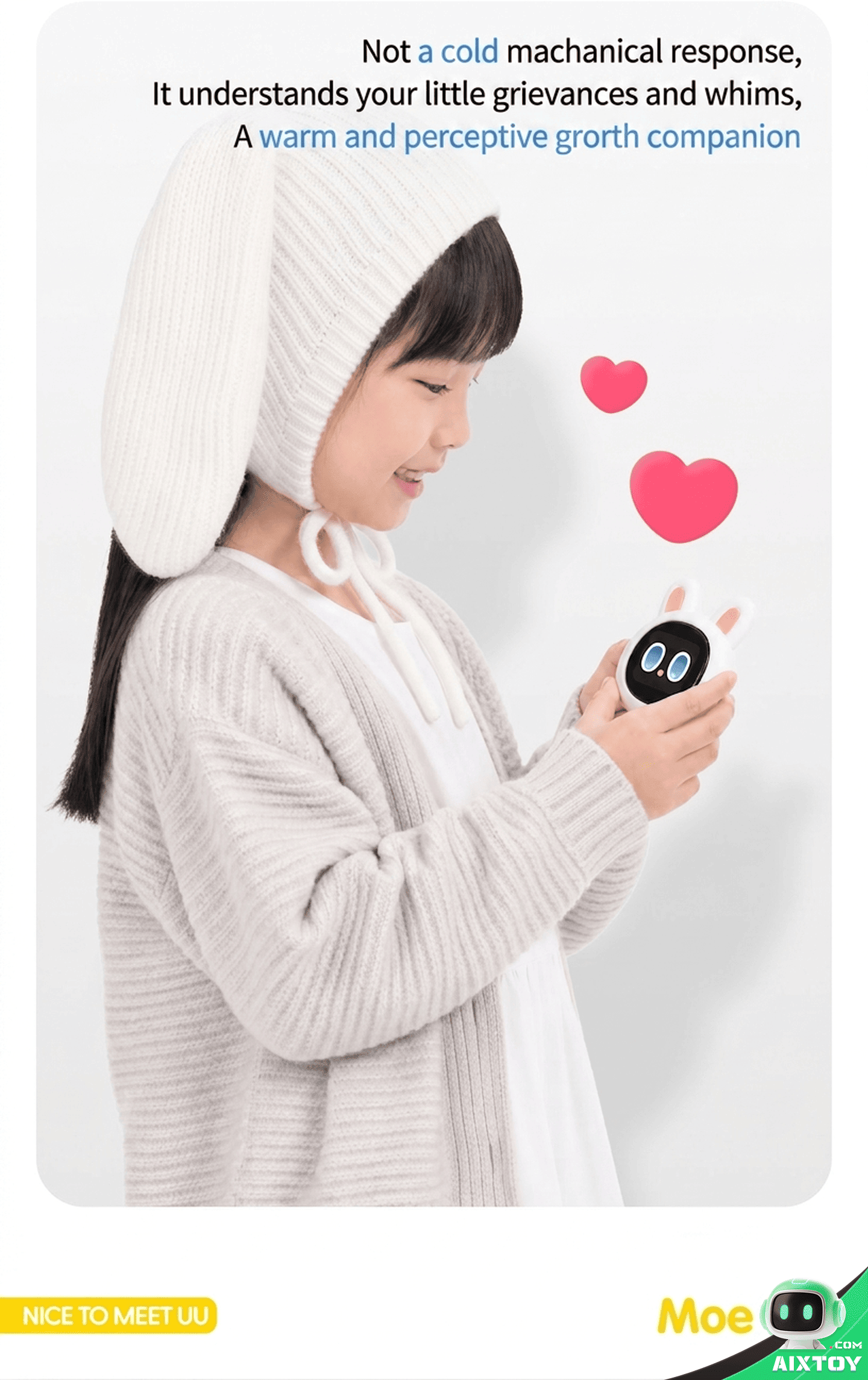UBTECH CuteUU Smart AI Companion Robot - Voice Chat & 4G detail