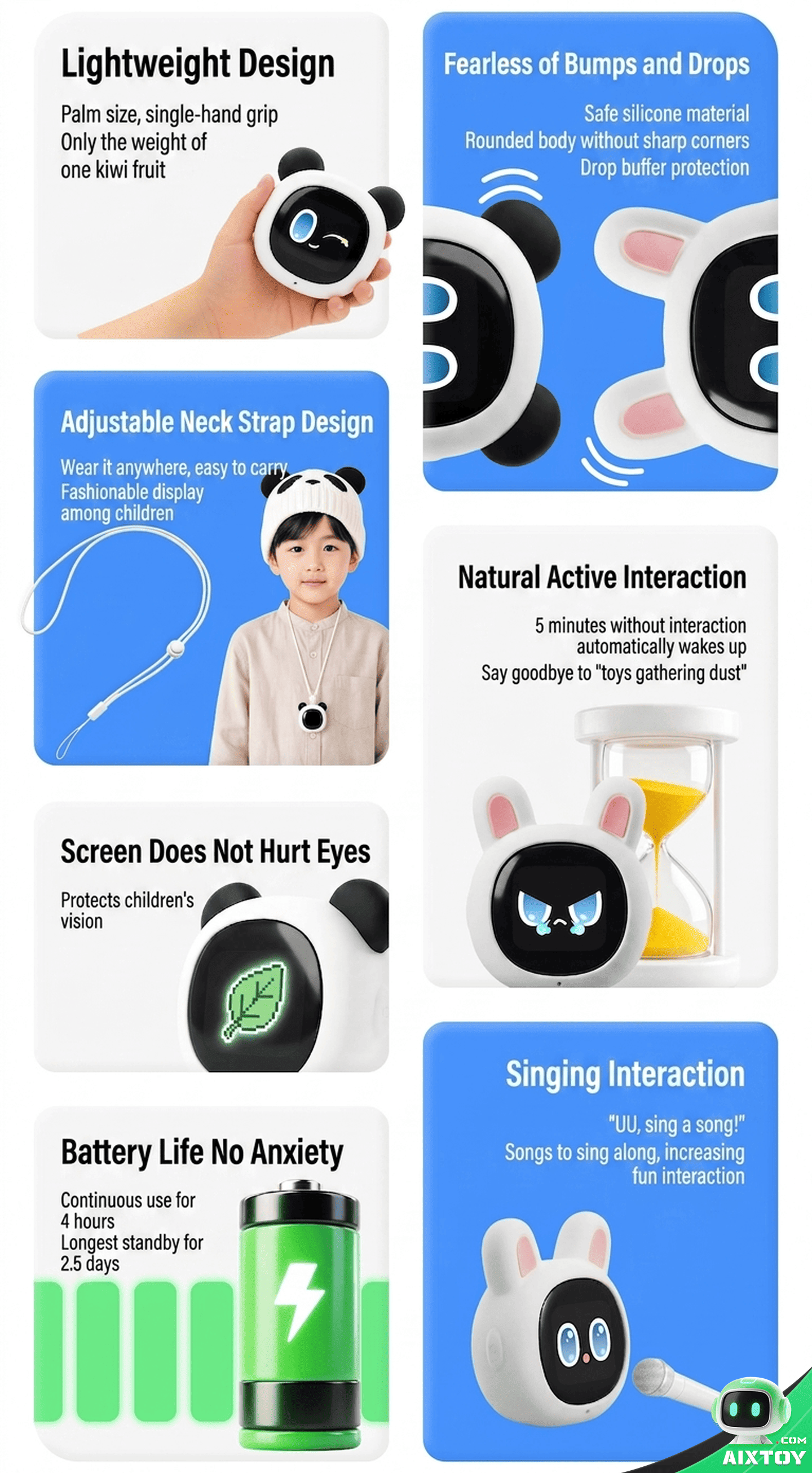 UBTECH CuteUU Smart AI Companion Robot - Voice Chat & 4G detail