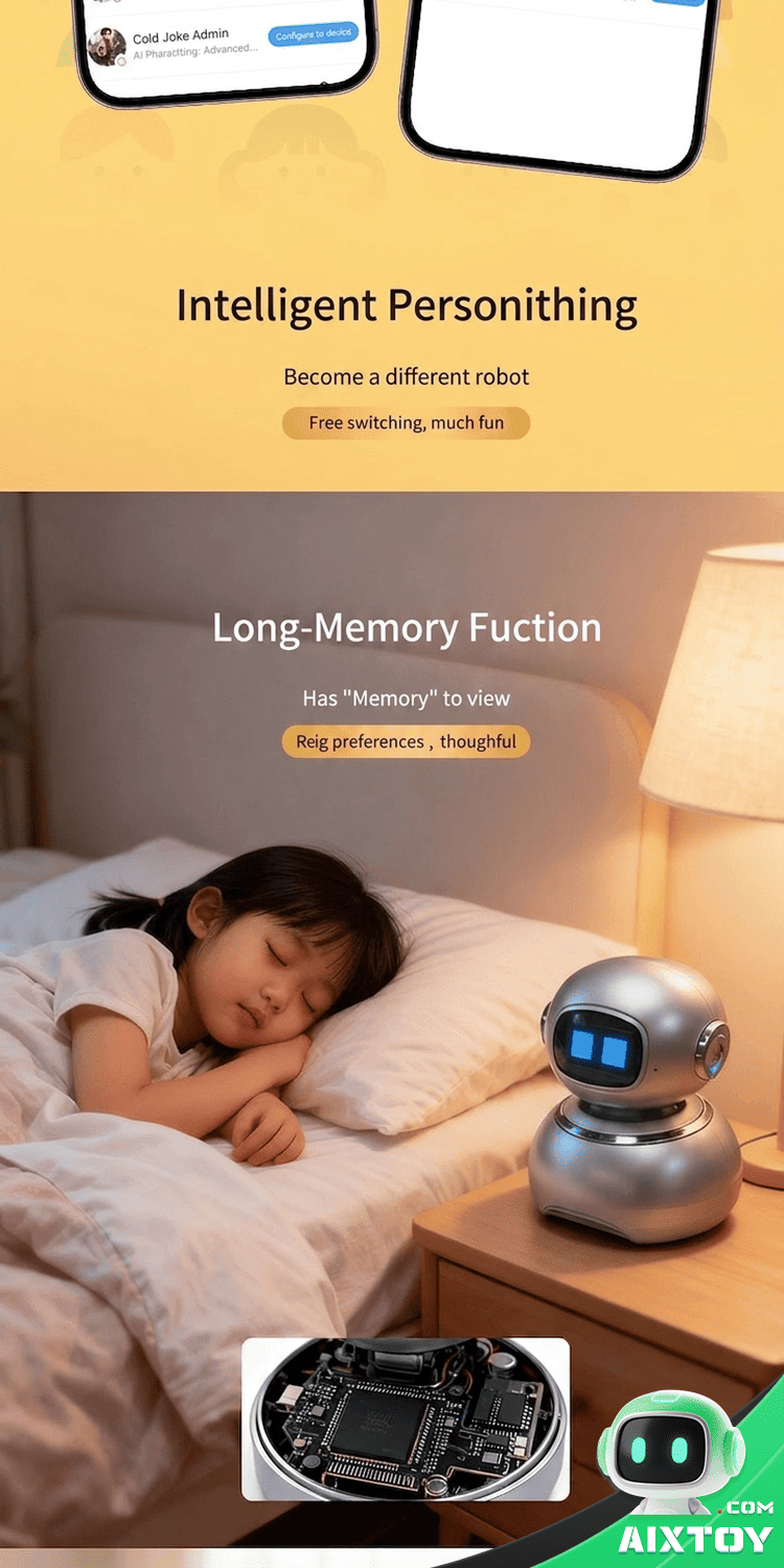 DeepSeek AI Desktop Robot - Smart Voice & Touch Companion detail
