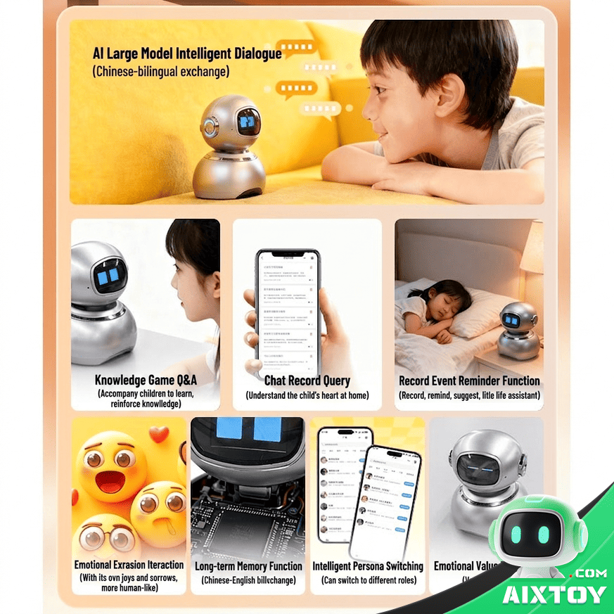 DeepSeek AI Desktop Robot - Smart Voice & Touch Companion Gallery 2 DeepSeek AI Desktop Robot - Smart Voice & Touch Companion gallery photo 2