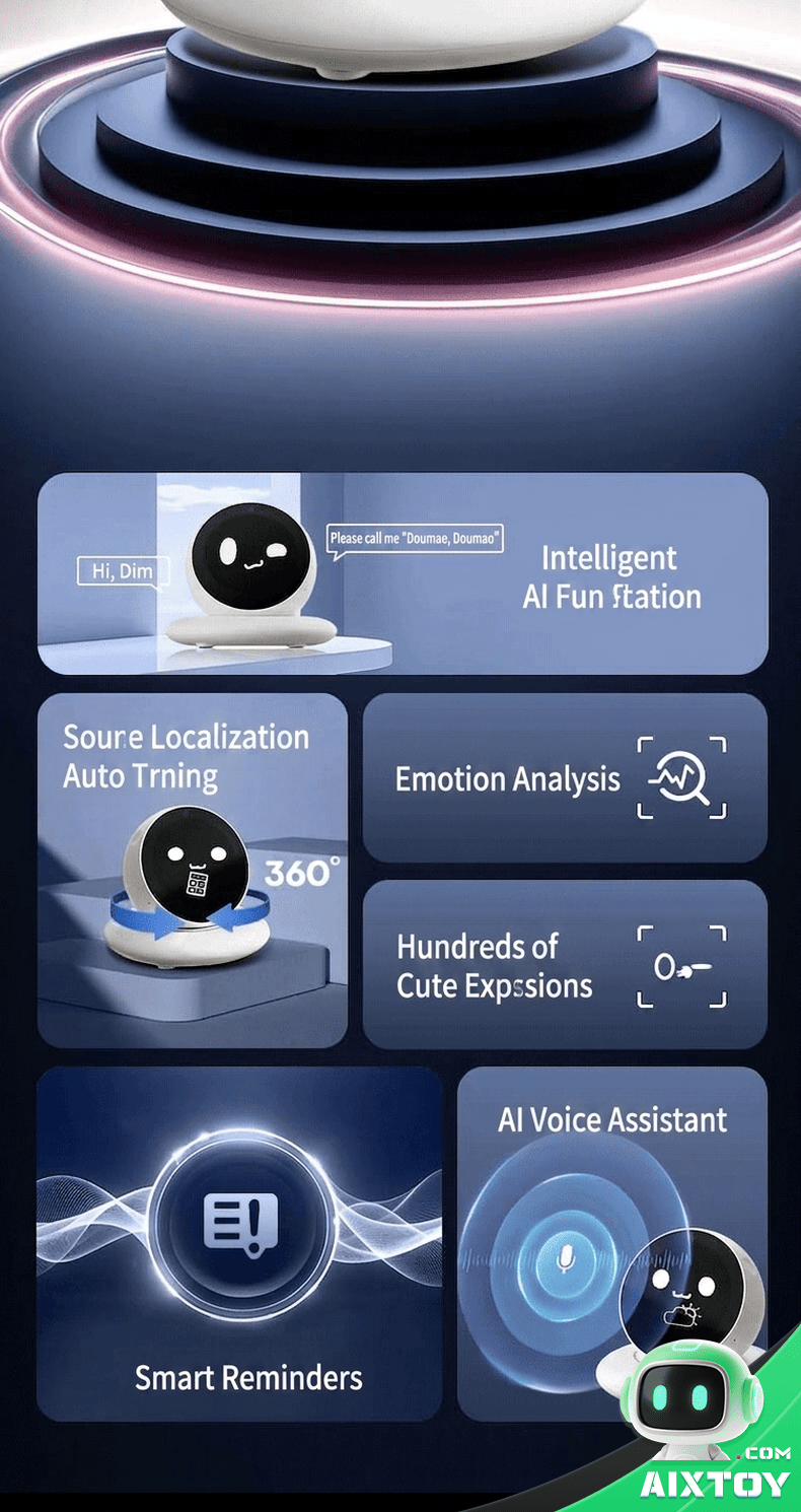 DiMi Desktop AI Robot - Emotion Recognition Voice Dialogue Pet Companion detail