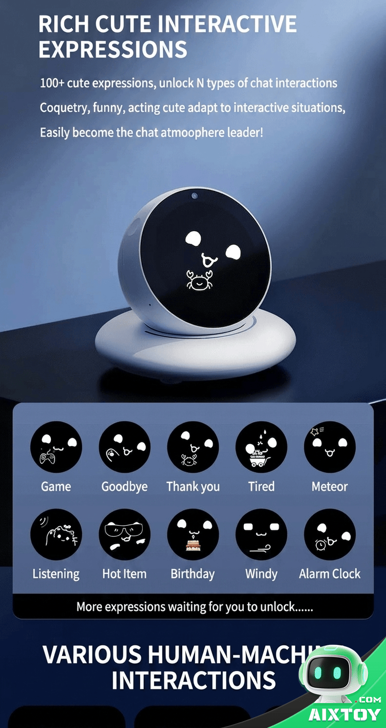DiMi Desktop AI Robot - Emotion Recognition Voice Dialogue Pet Companion detail