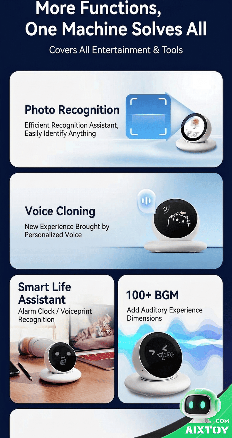 DiMi Desktop AI Robot - Emotion Recognition Voice Dialogue Pet Companion detail