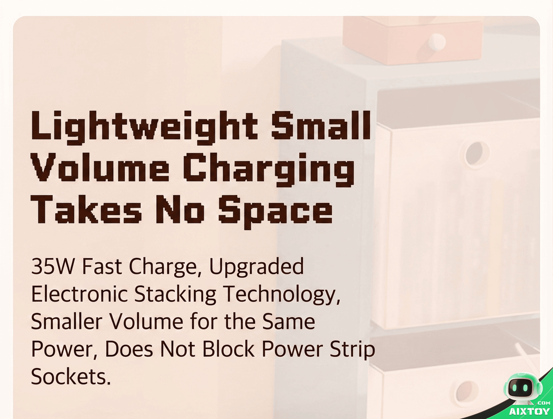 Divoom PixelScreen 35W GaN Fast Charger - DIY LED Display PD Charger detail