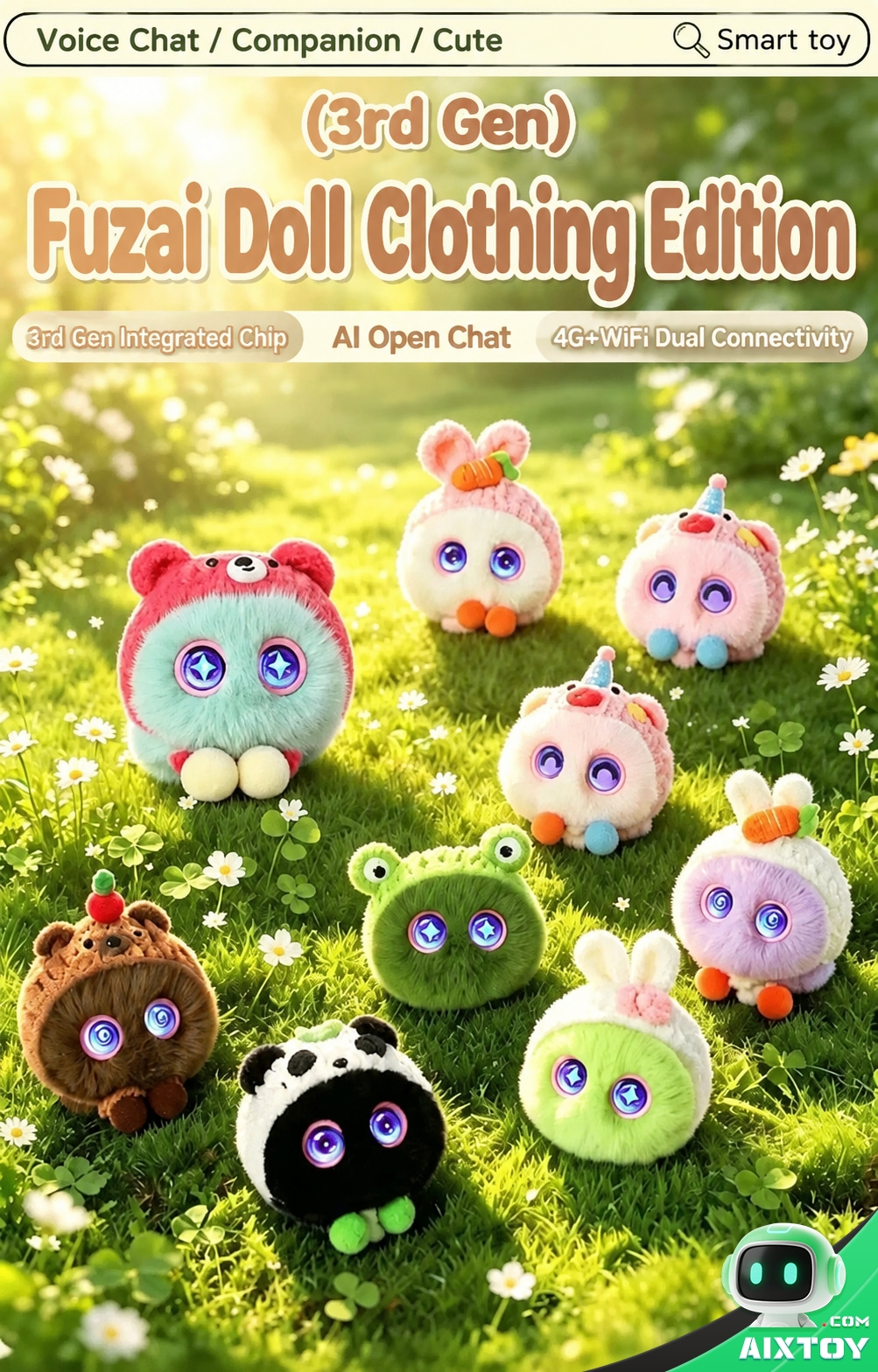 Doubao AI Talking Plush Pet - Interactive Voice Companion with Screen Eyes Doubao AI Talking Plush Pet - Interactive Voice Companion with Screen Eyes - feature detail