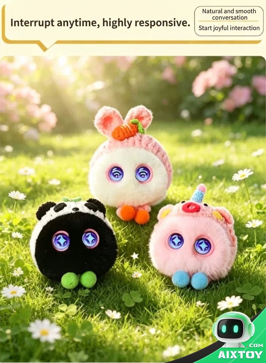 Doubao AI Talking Plush Pet - Interactive Voice Companion with Screen Eyes Doubao AI Talking Plush Pet - Interactive Voice Companion with Screen Eyes - feature detail