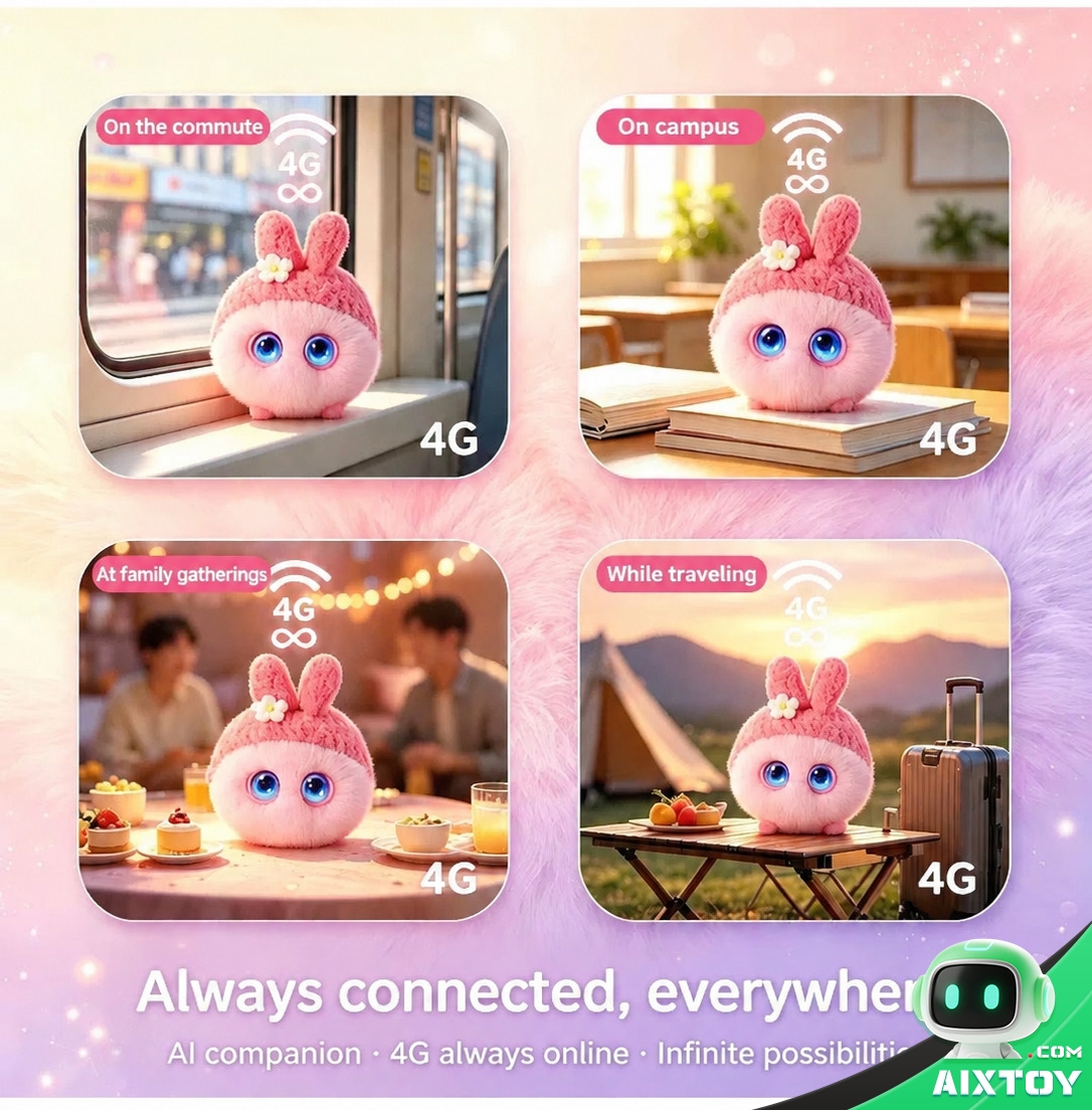 Doubao AI Talking Plush Pet - 4G always-on use cases Doubao AI Talking Plush Pet 4G always-on use cases (AIXTOY)