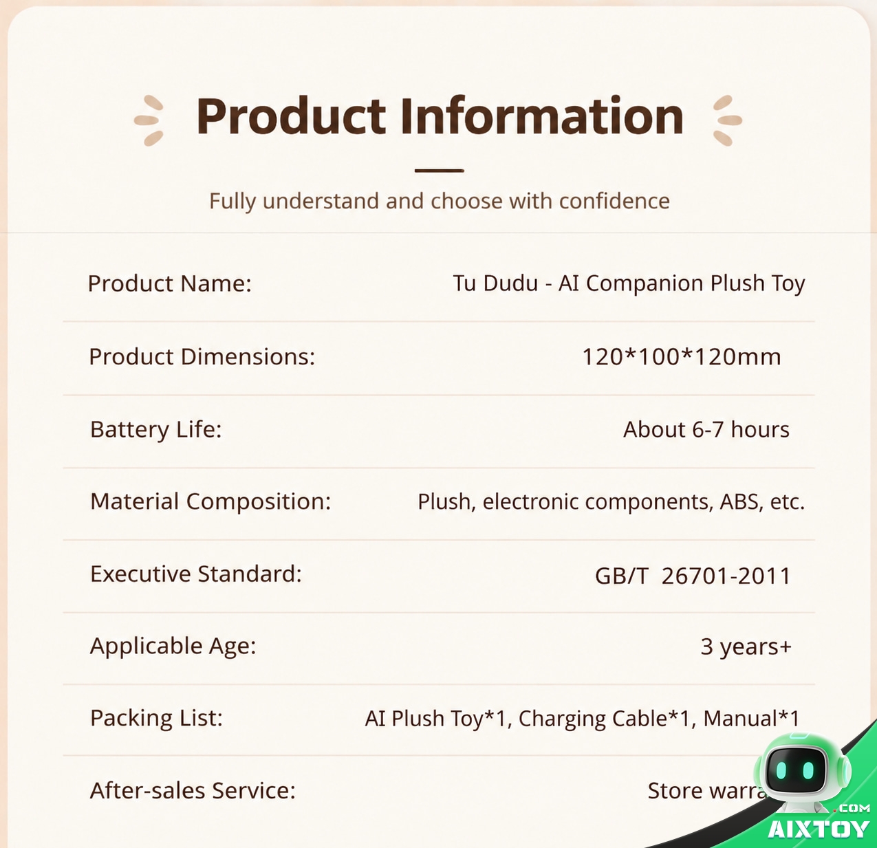 Duxingren AI Plush Pet - Interactive Talking Bunny Companion Duxingren AI Plush Pet - Interactive Talking Bunny Companion - feature detail