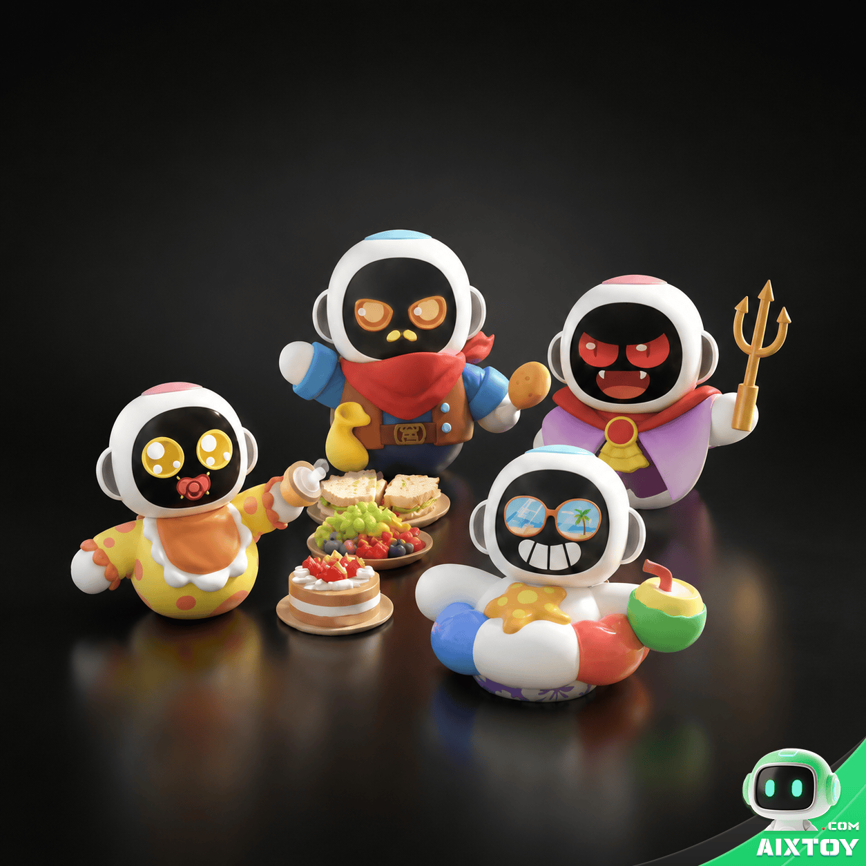 Eiliko Displaced Lives Blind Box Series 1 Body Shell – Main Product Image Eiliko Displaced Lives Blind Box Series 1 Body Shell – four collectible character shells