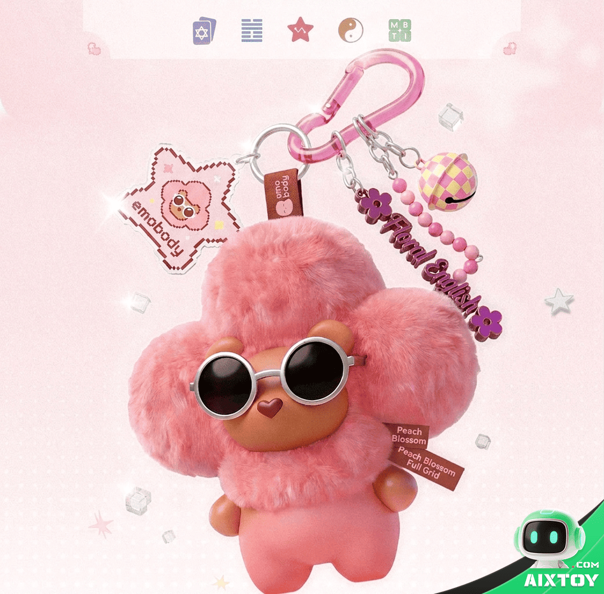 Emobody Peach AI Smart Robot - Emotional Plush Companion Toy detail