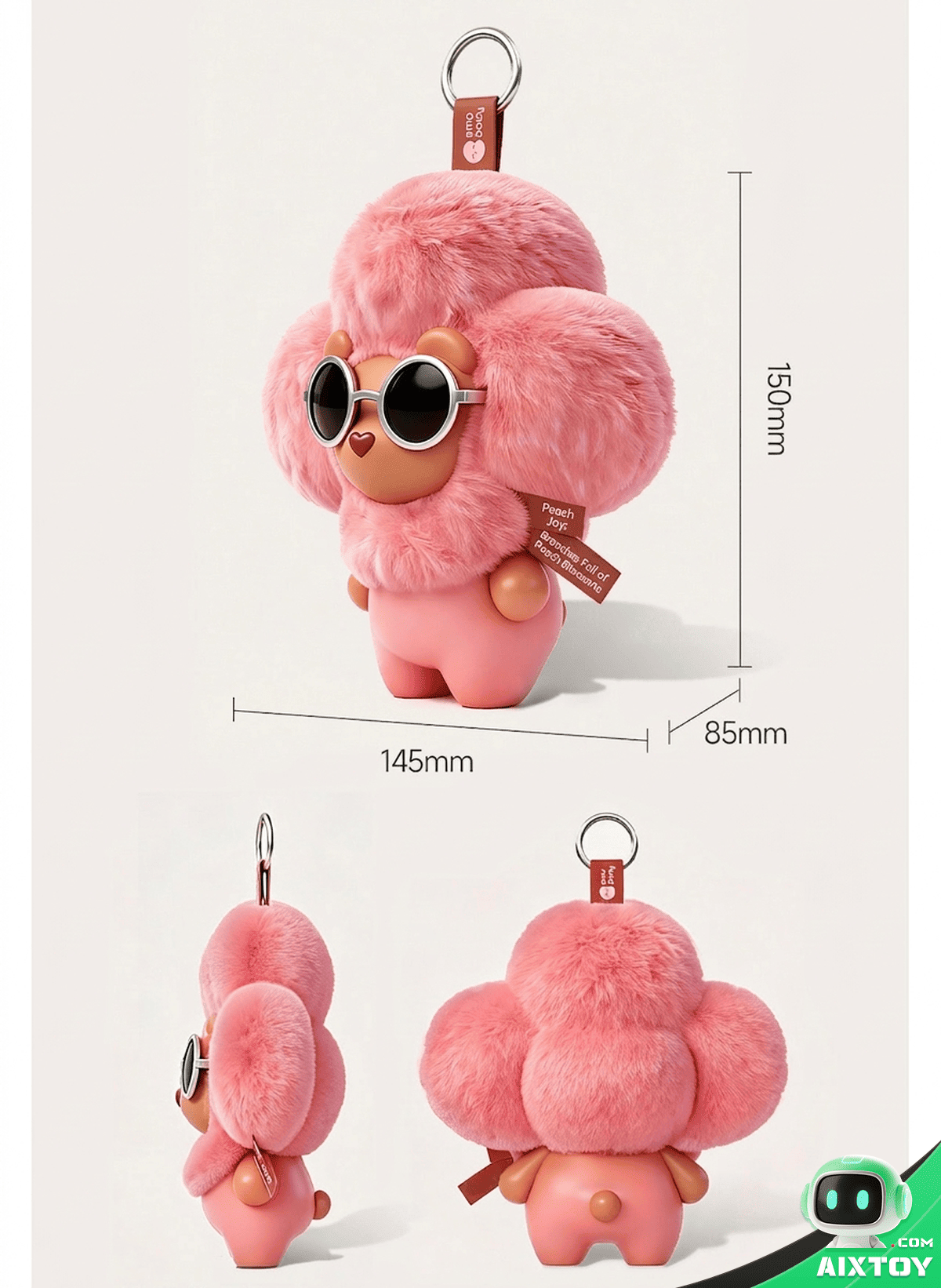 Emobody Peach AI Smart Robot - Emotional Plush Companion Toy detail