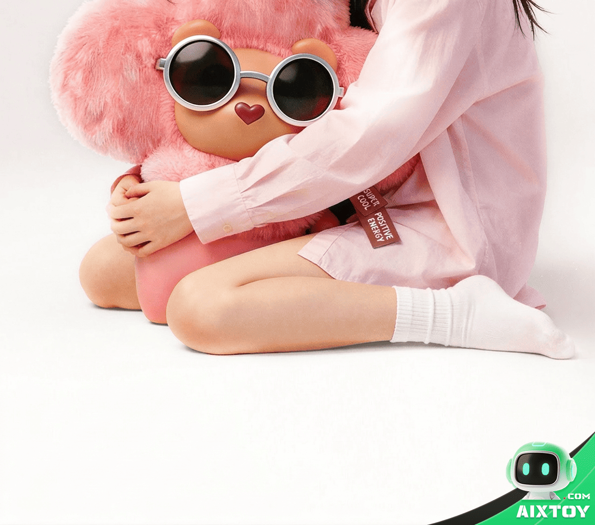 Emobody Peach AI Smart Robot - Emotional Plush Companion Toy detail