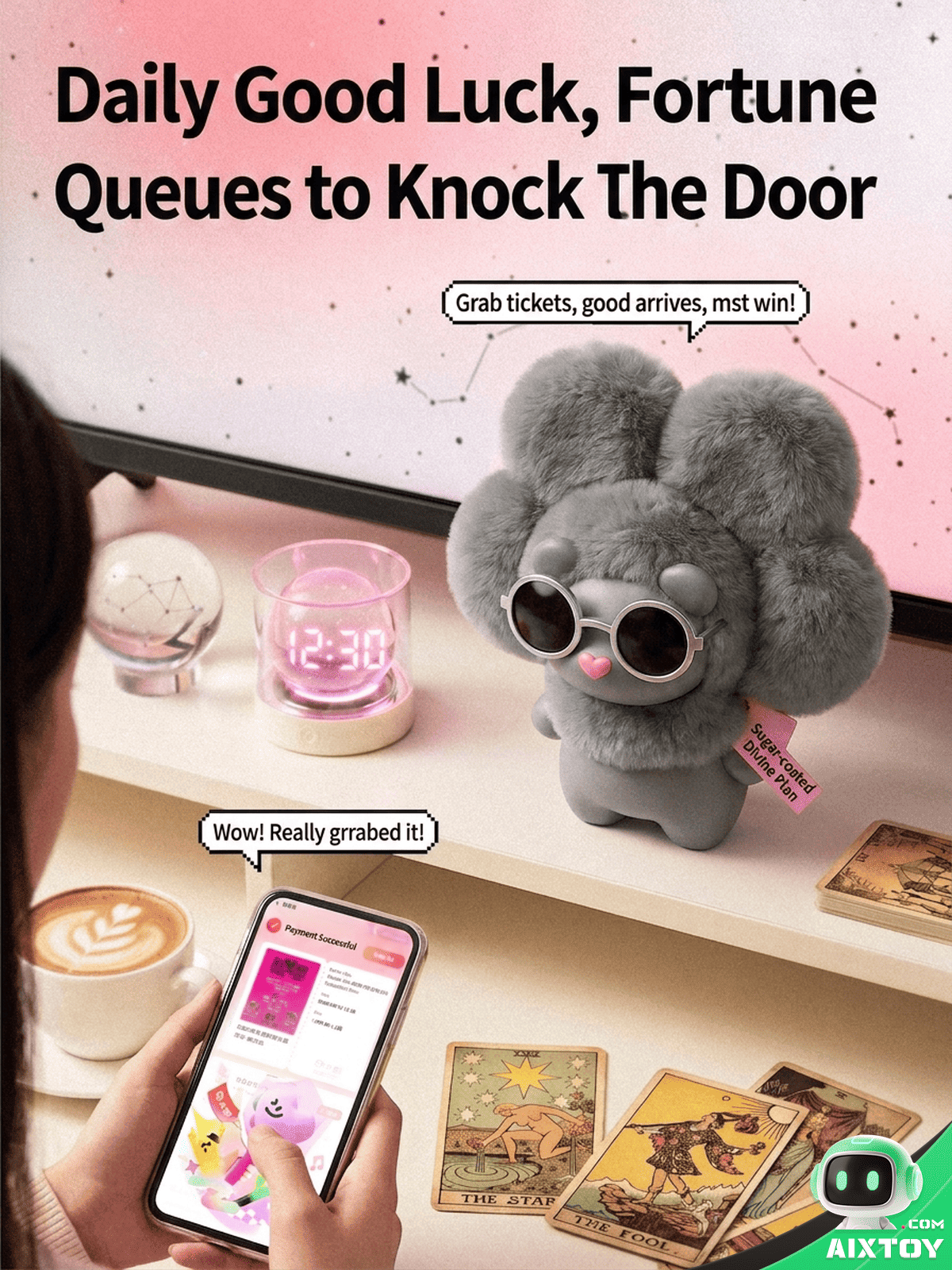 Emobody Peach AI Smart Robot - Emotional Plush Companion Toy gallery photo 2
