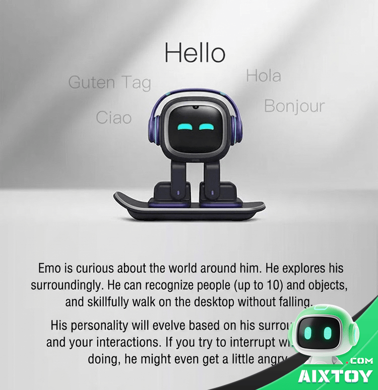 Emo Go Home AI Robot - Smart Desktop Companion Pet detail