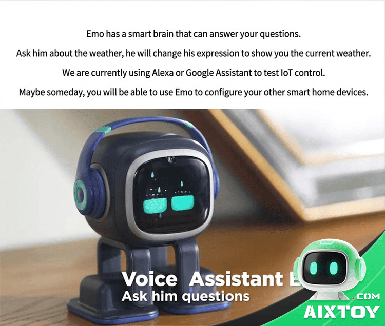 Emo Go Home AI Robot - Smart Desktop Companion Pet detail