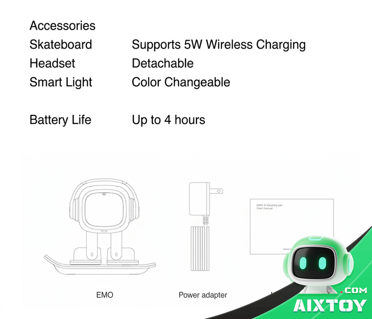 Emo Go Home AI Robot - Smart Desktop Companion Pet detail