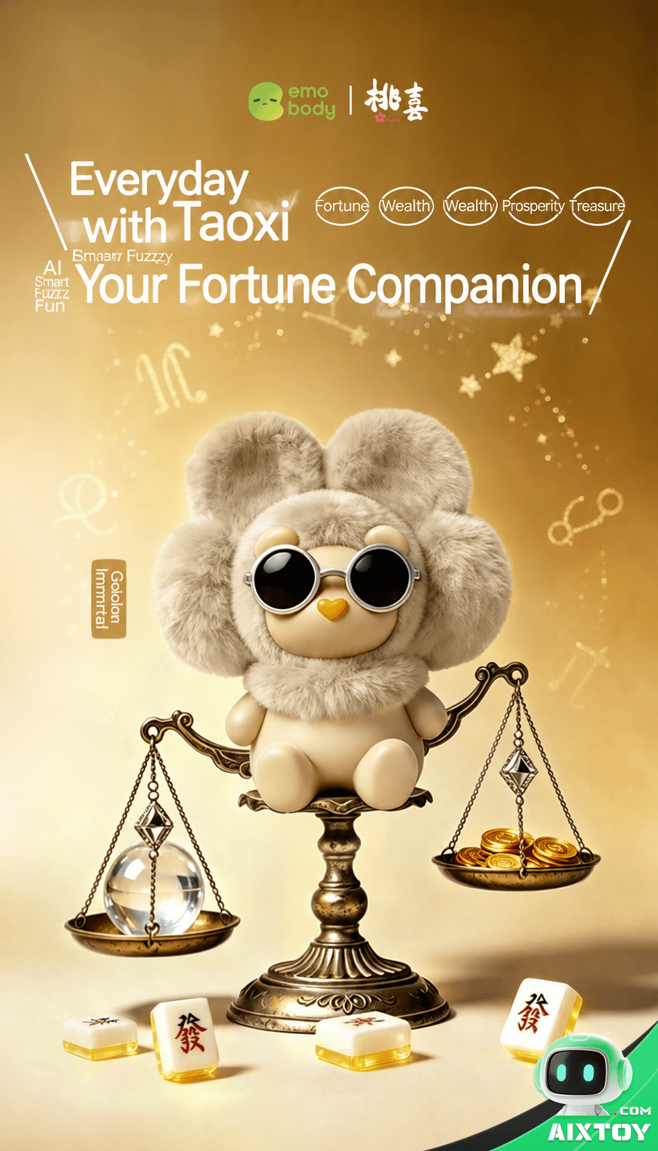 Emobody Peach AI Smart Plush Robot Pendant - feature 01 Emobody Peach AI Smart Plush Robot Pendant - detail image 01