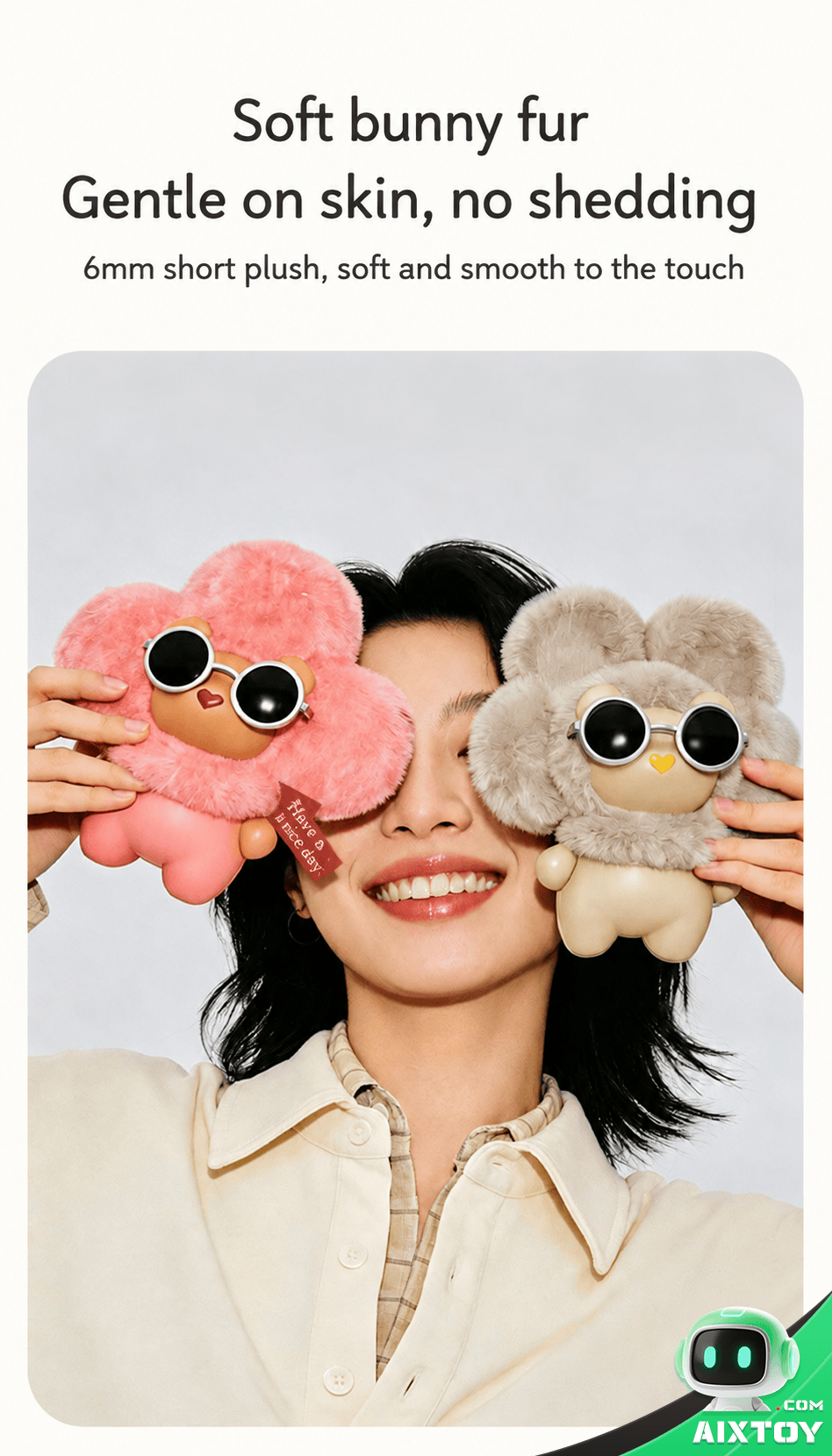 Emobody Peach AI Smart Plush Robot Pendant - feature 10 Emobody Peach AI Smart Plush Robot Pendant - detail image 10