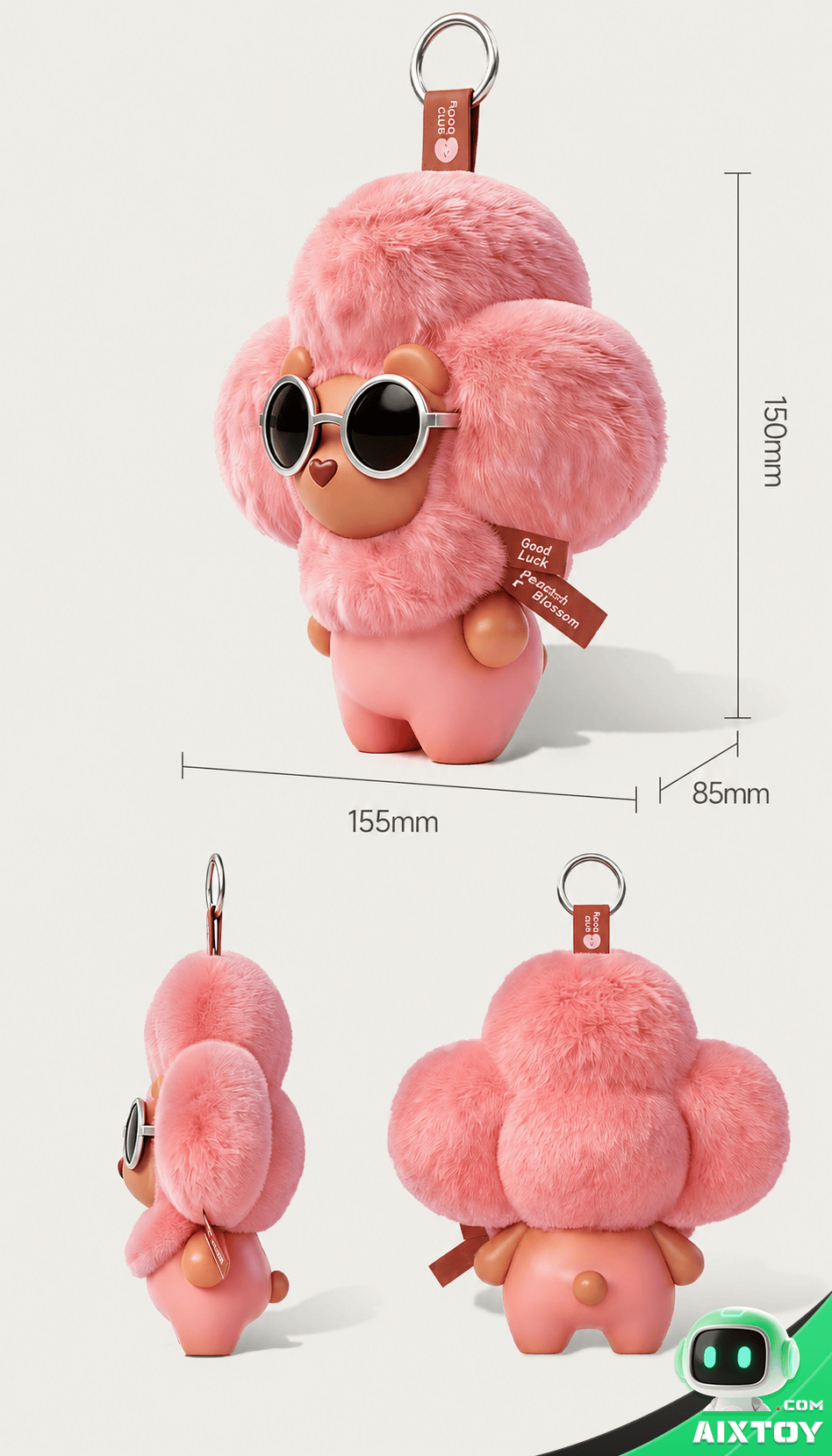 Emobody Peach AI Smart Plush Robot Pendant - feature 15 Emobody Peach AI Smart Plush Robot Pendant - detail image 15