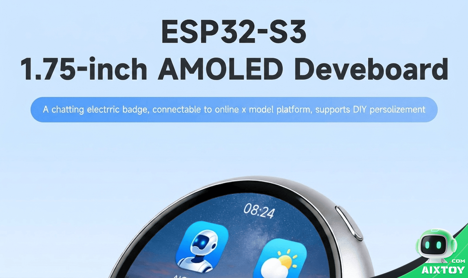 ESP32 Round Display AI Dev Board detail