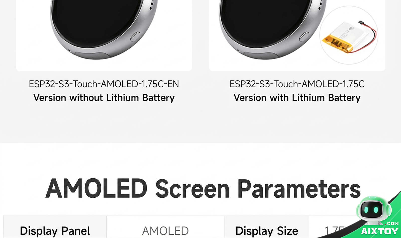 ESP32 Round Display AI Dev Board detail