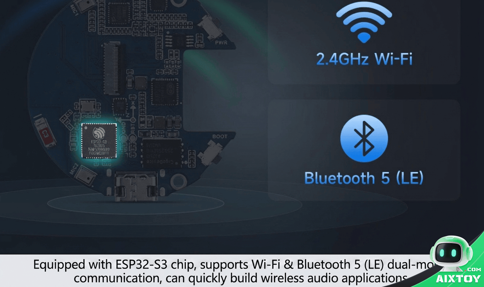 ESP32 Round Display AI Dev Board detail