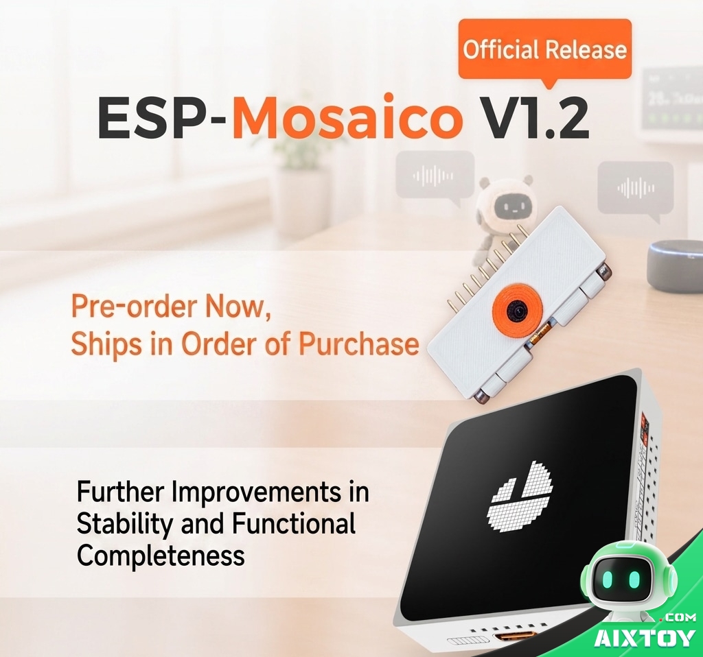 ESP-Mosaico V1.2 Official Version - AIXTOY ESP-Mosaico V1.2 official version development board with camera module