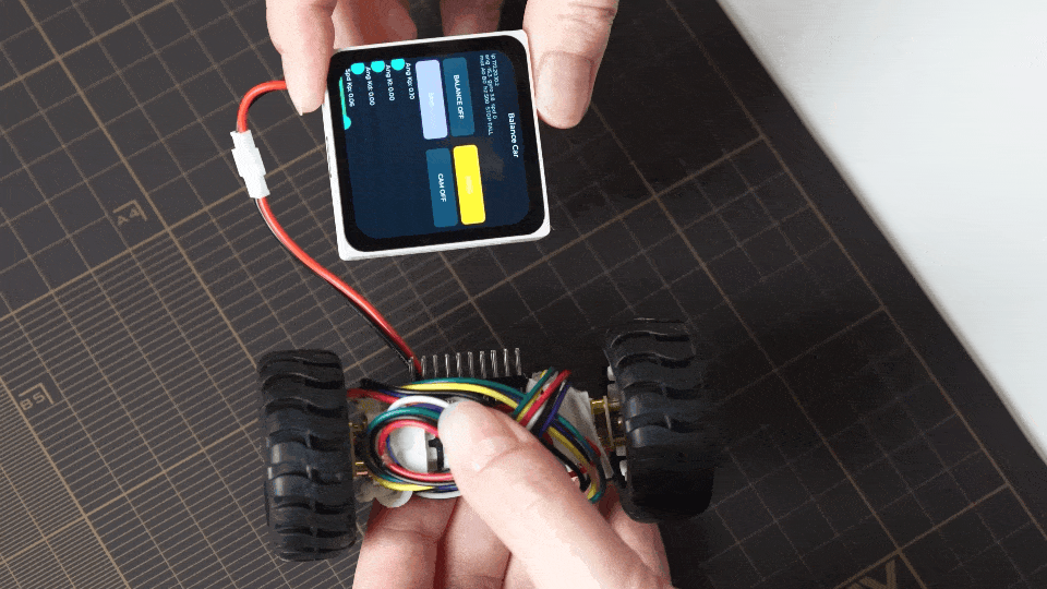 ESP-Mosaico agent-led balancing car debugging with live telemetry