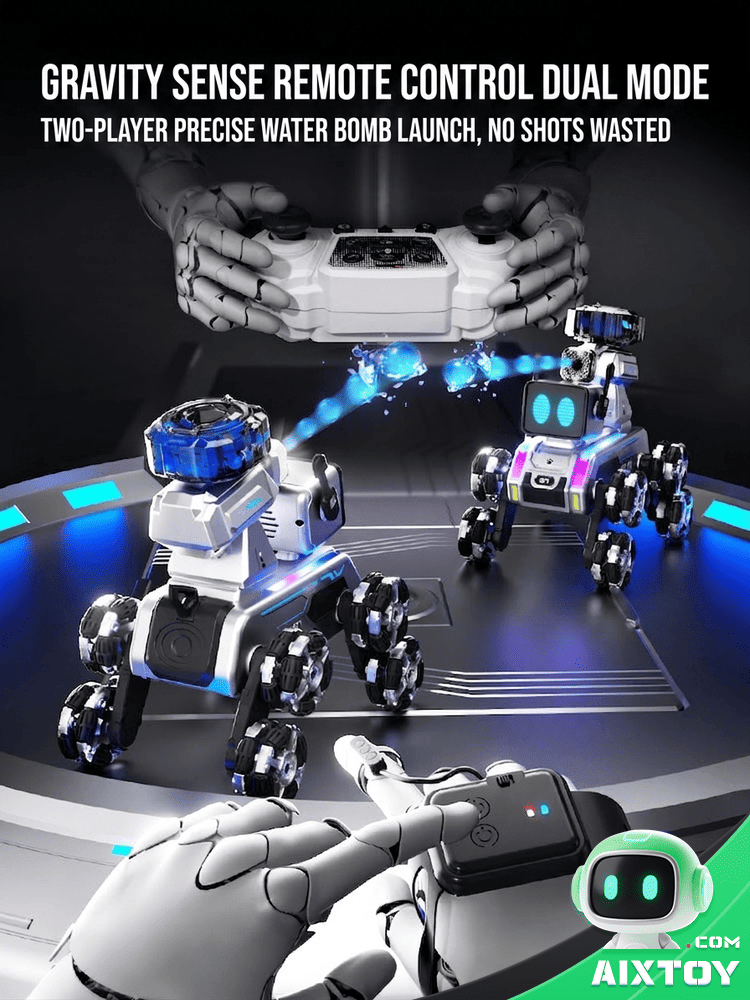 AI Robot Dog RC Car -- 8-Wheel Stunt Drift Toy Gallery Image 3 AI Robot Dog RC Car RC stunt drift car gallery photo showing features variation 3