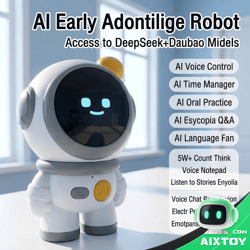A8 Space AI Robot Voice Chat and AI Learning Features — Gallery Photo A8 Space AI Interactive Robot demonstrating voice chat, AI conversation, and interactive learning features for children ages 3+