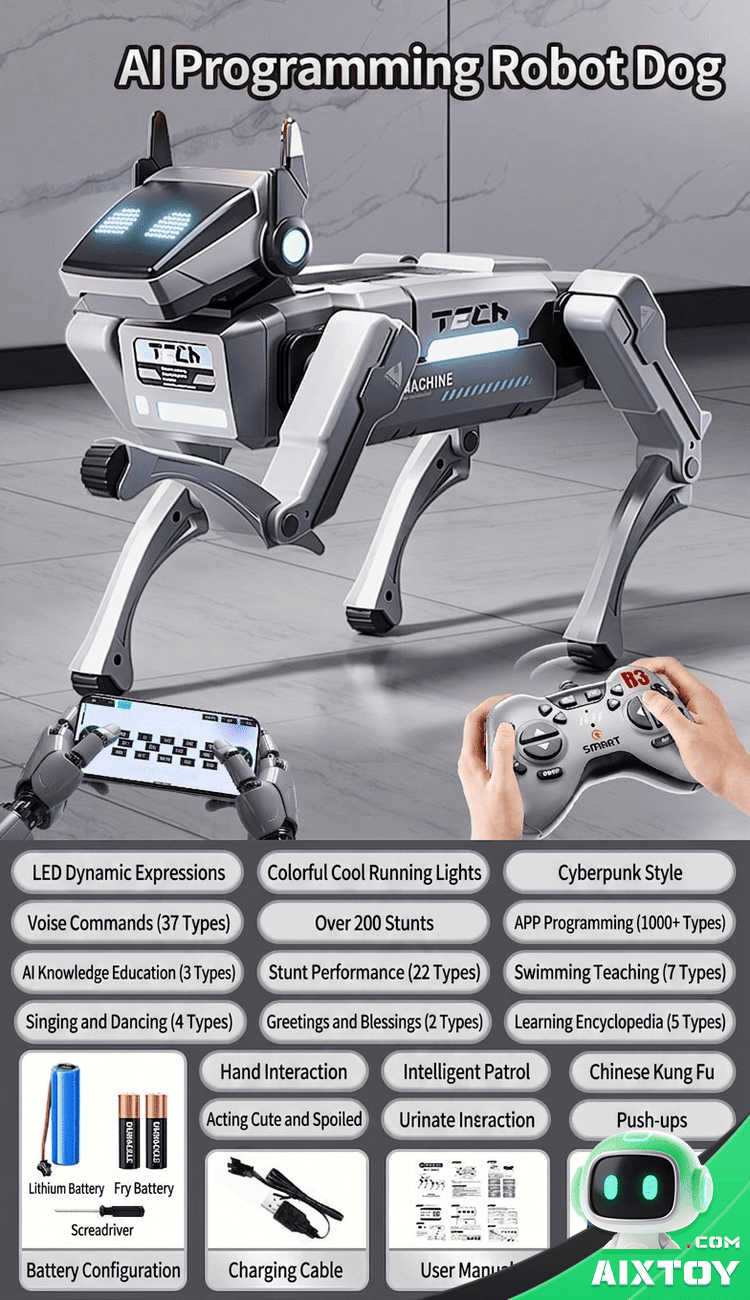 AI Robot Dog robot dog gallery photo showing features and design variation 4