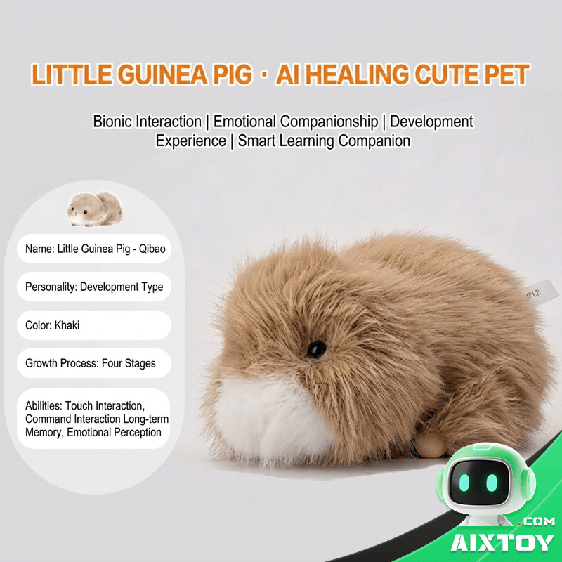 AI Guinea Pig Smart Companion Toy — Voice Chat Robot Pe gallery