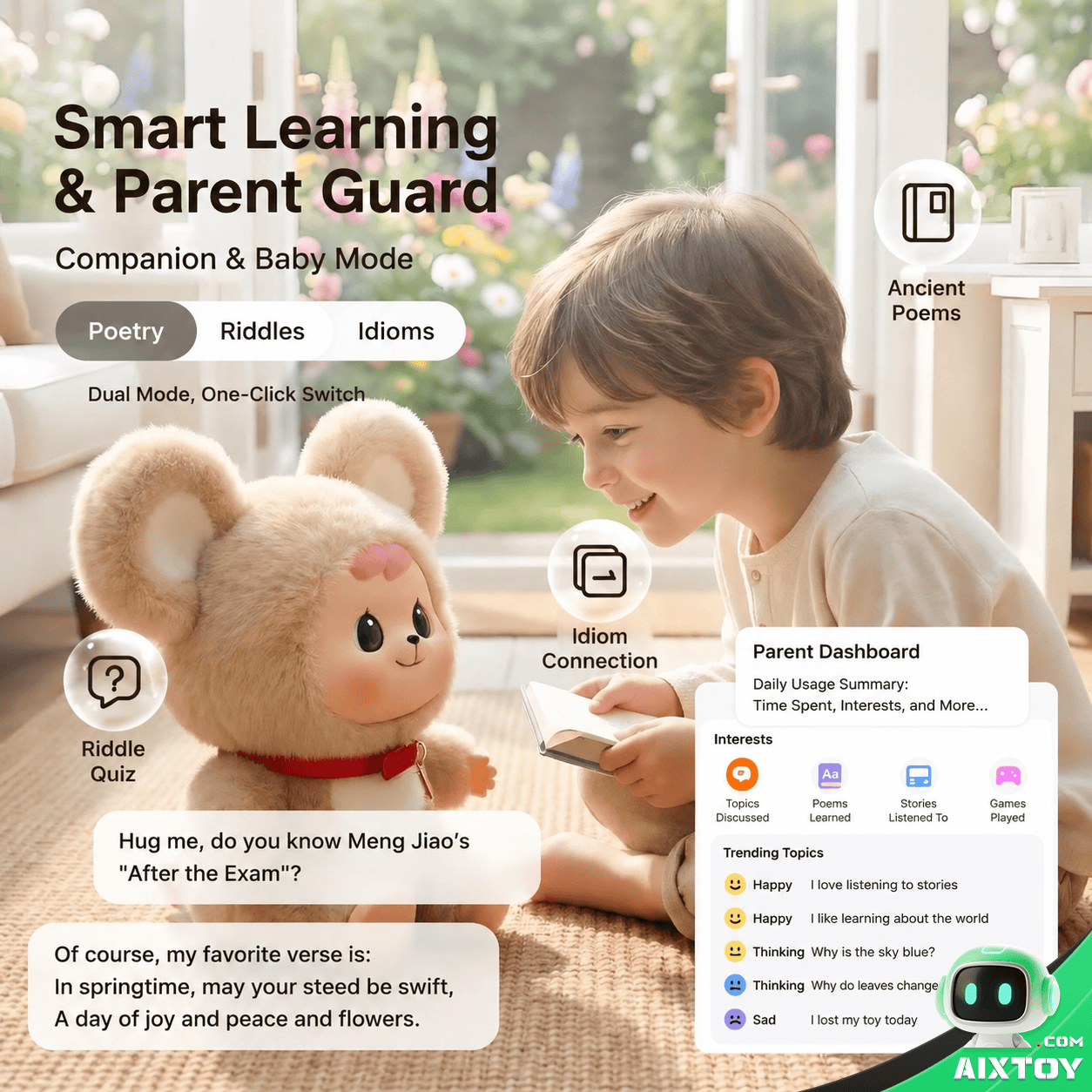 Babo AI Education Robot - Smart Learning & Parent Guard Features