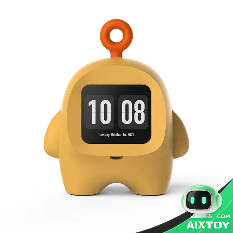 AI Buddy Yellow Angled View AI Buddy desktop robot gallery 4