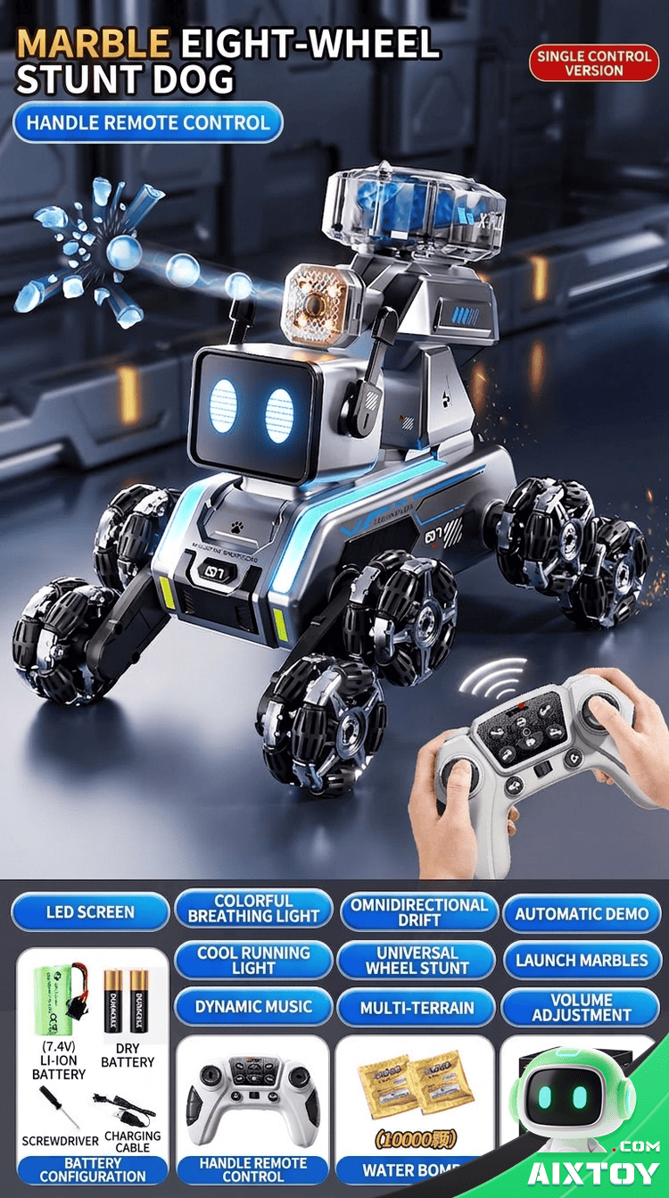 AI Robot Dog RC Car RC stunt drift car gallery photo showing features variation 7