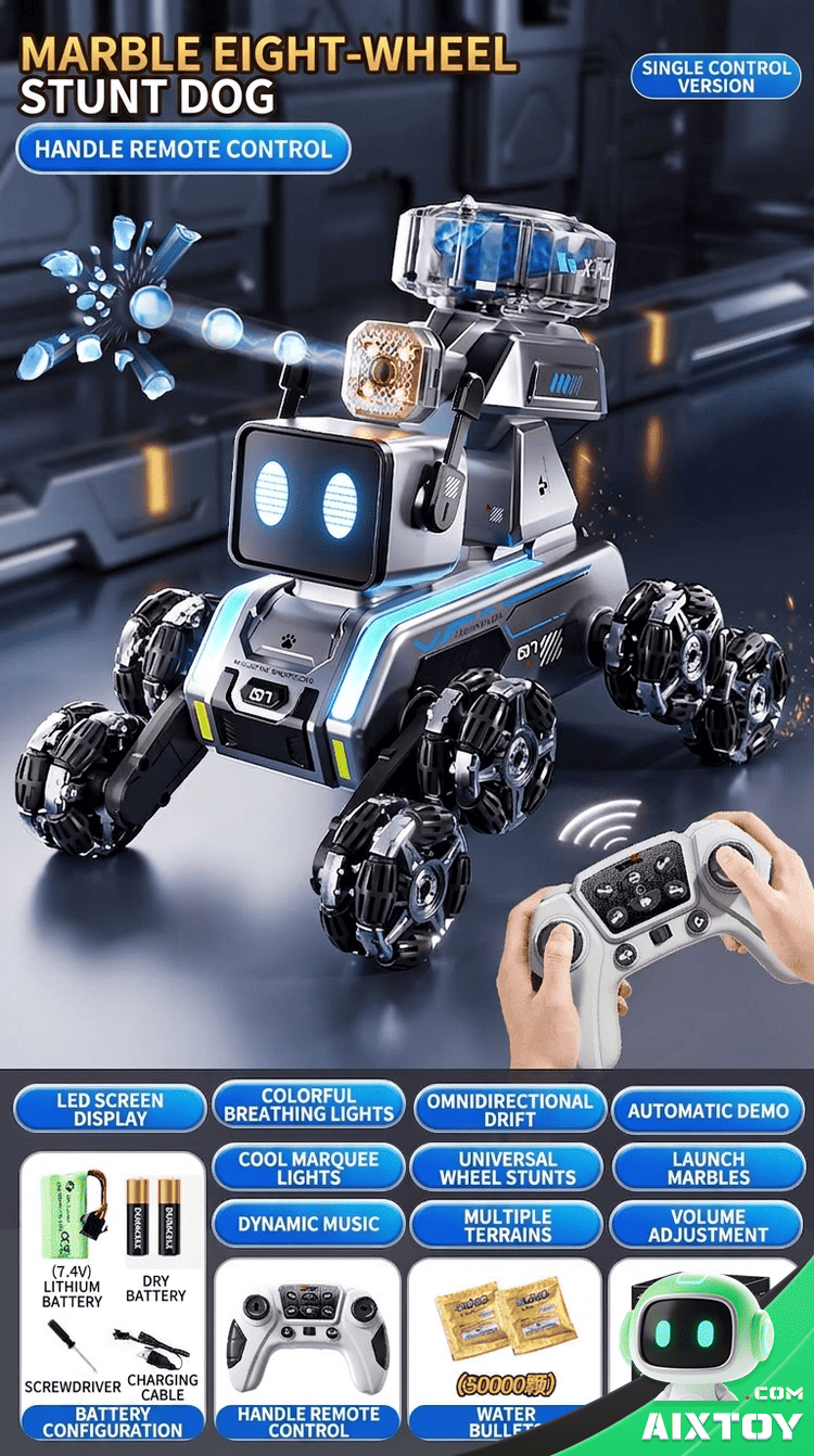 AI Robot Dog RC Car RC stunt drift car gallery photo showing features variation 10