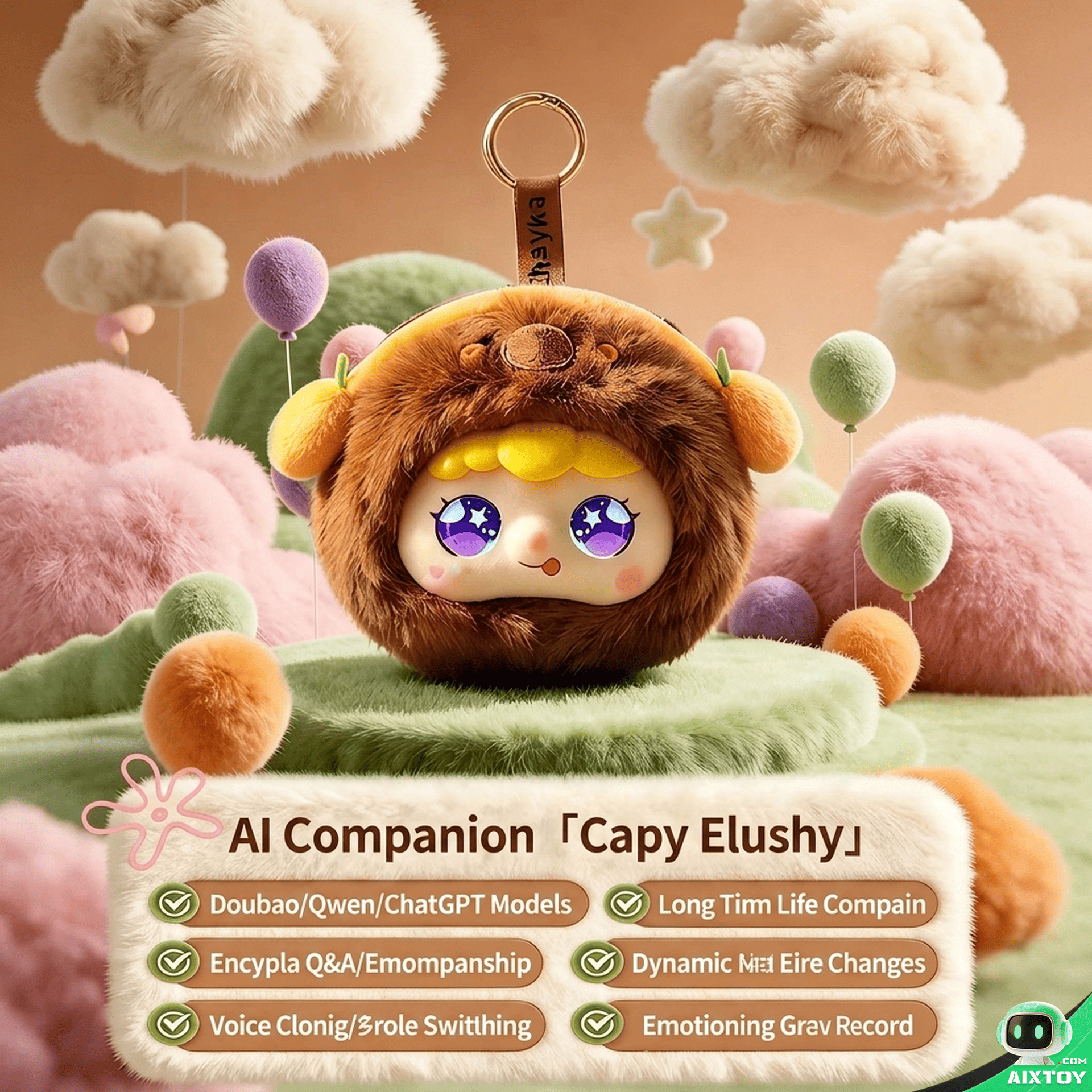 Capy Plush Brown plush toy