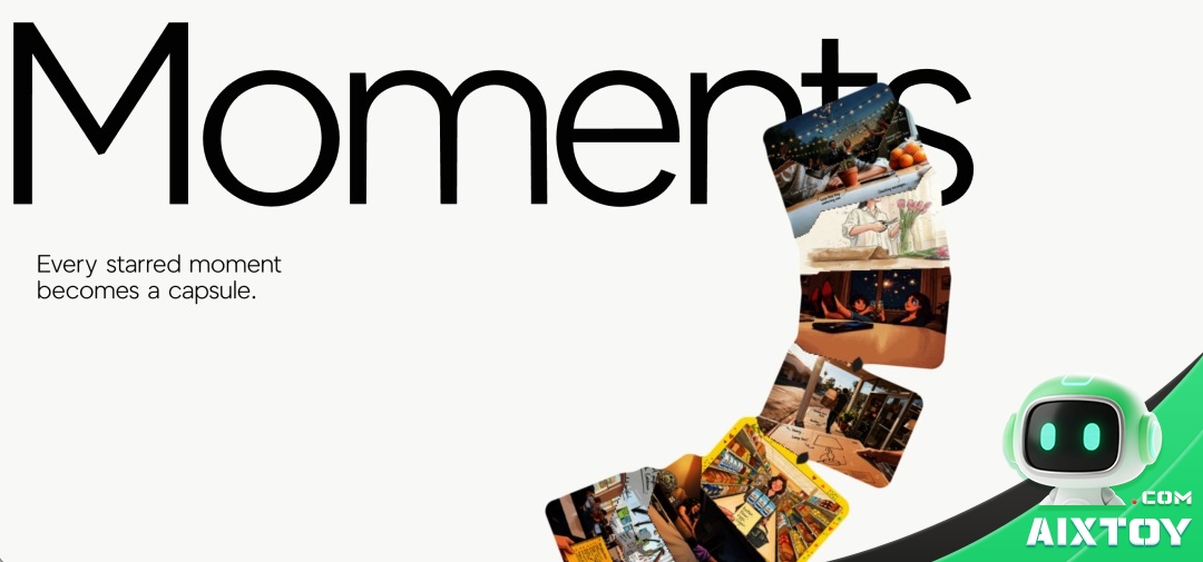 iKairos Moments memory capsule concept with photo collage