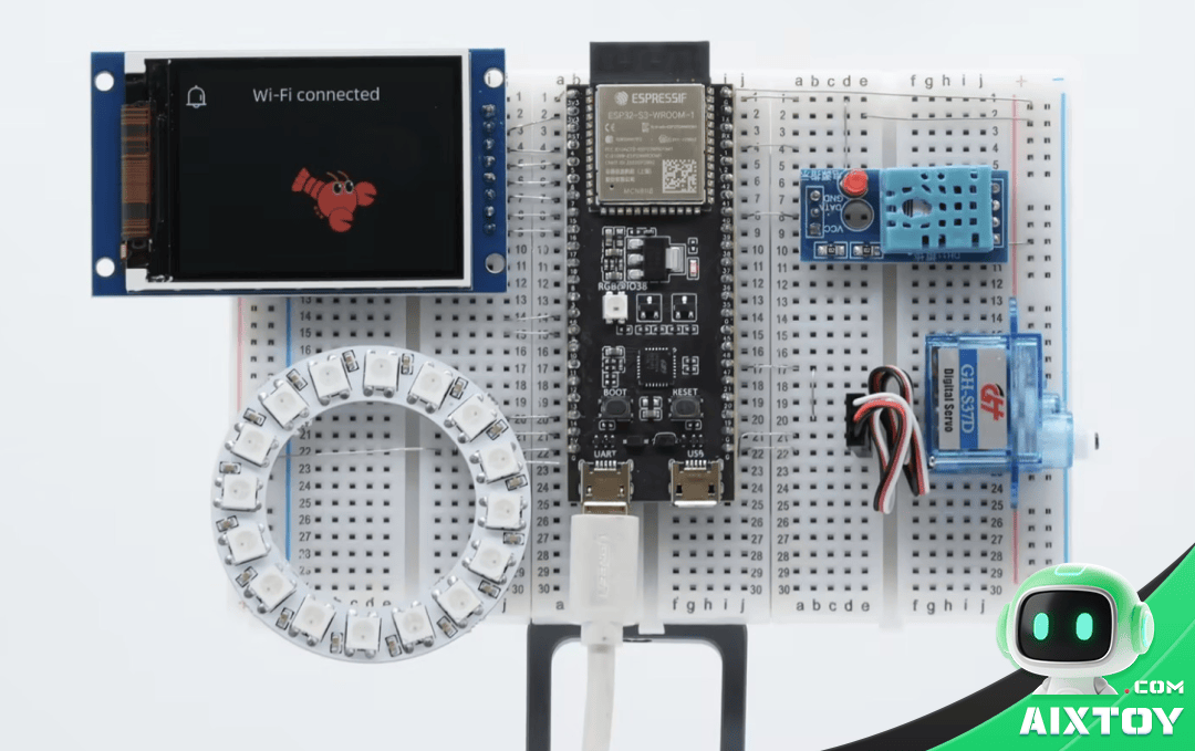 ESP-Claw Deployment | AIXTOY ESP-Claw edge AI agent deployment ESP32 IoT devices AIXTOY