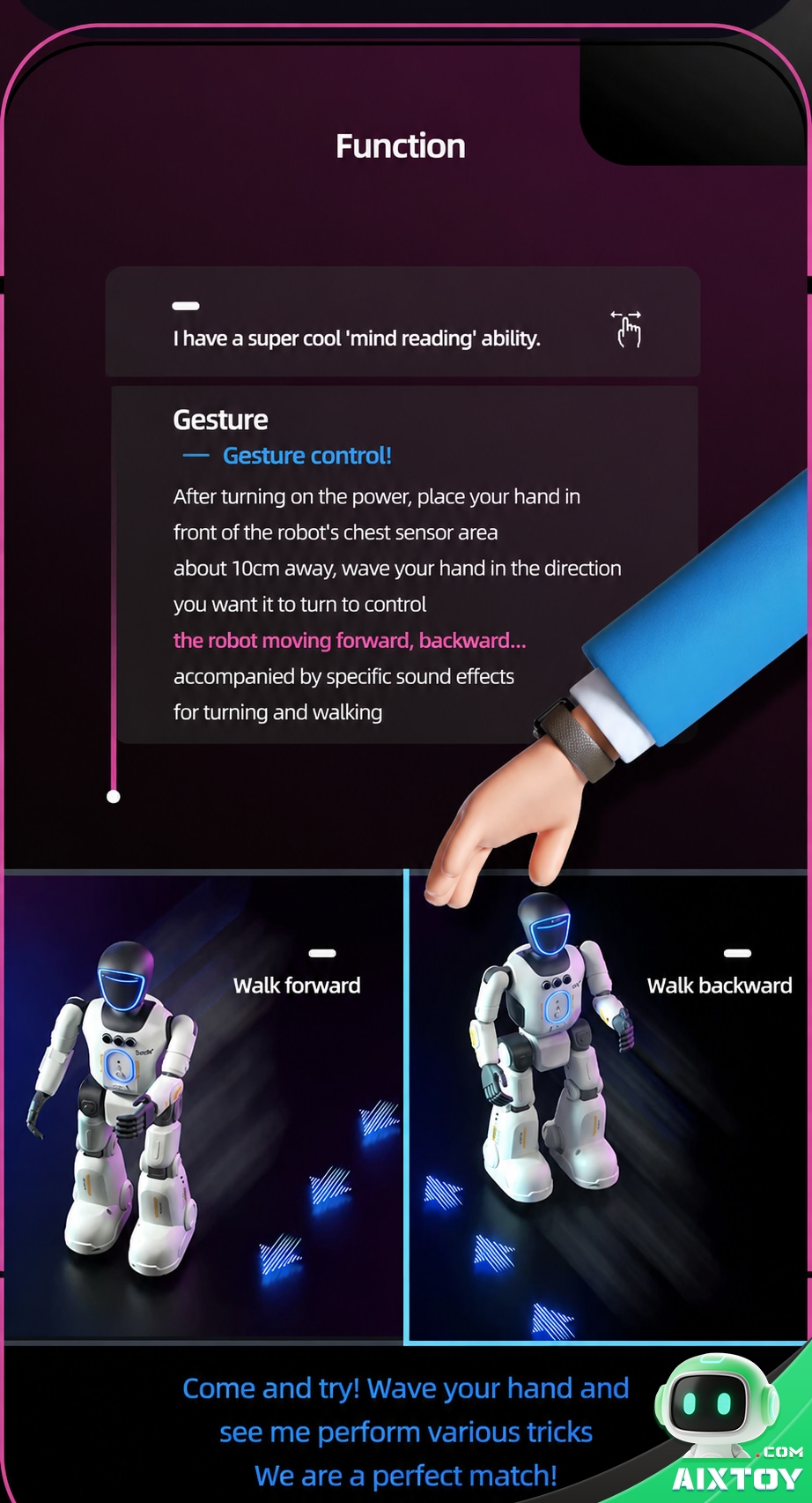 IQOEM AI Coding Education Robot - Programmable Humanoid Robot Toy for Kids IQOEM AI Coding Education Robot - Programmable Humanoid Robot Toy for Kids - feature detail