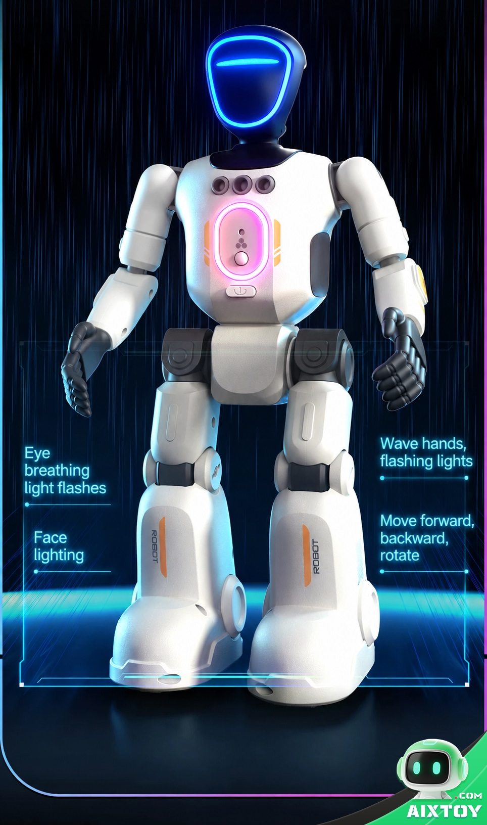 IQOEM AI Coding Education Robot - Programmable Humanoid Robot Toy for Kids IQOEM AI Coding Education Robot - Programmable Humanoid Robot Toy for Kids - feature detail