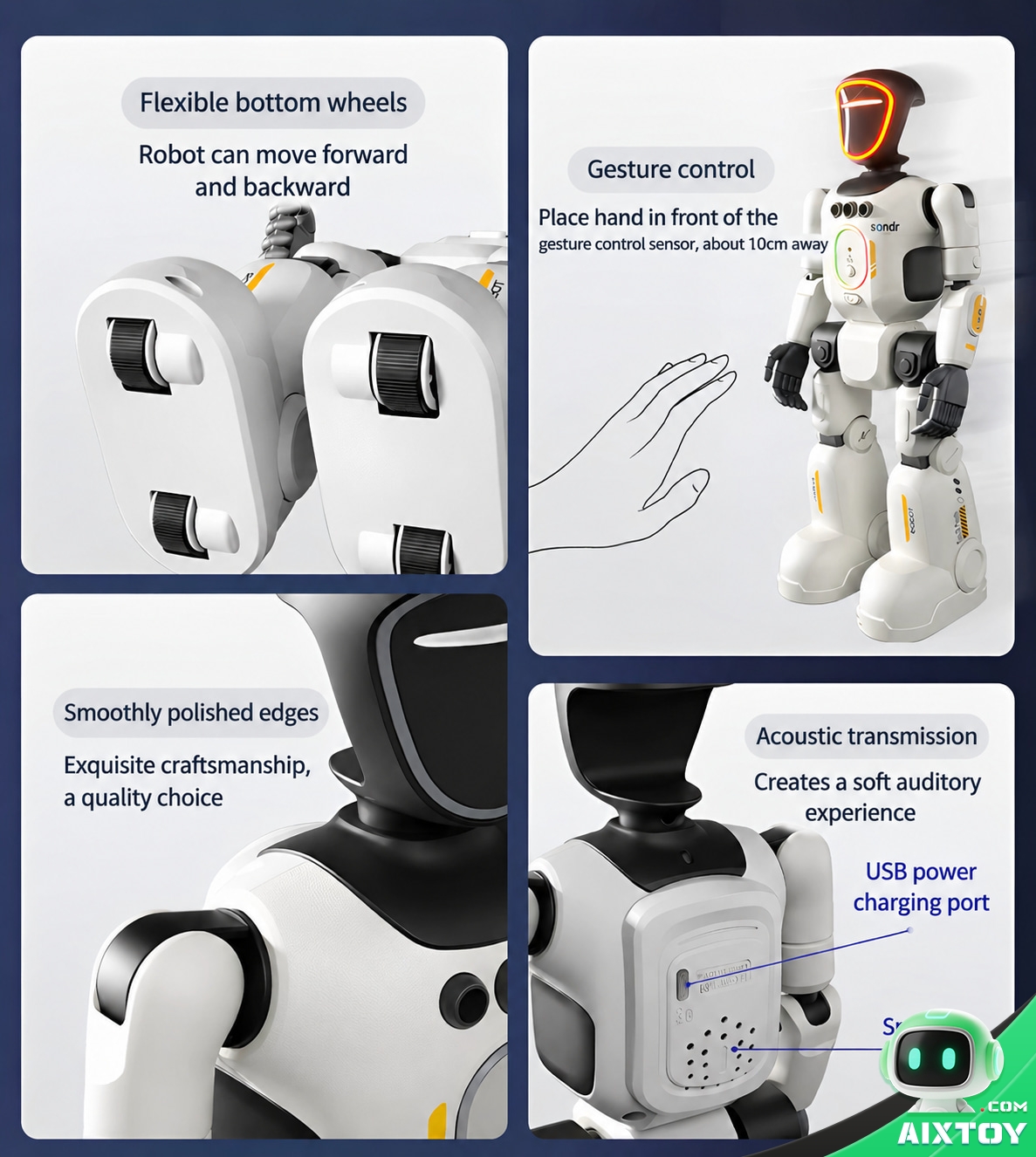 IQOEM AI Coding Education Robot - Programmable Humanoid Robot Toy for Kids IQOEM AI Coding Education Robot - Programmable Humanoid Robot Toy for Kids - feature detail