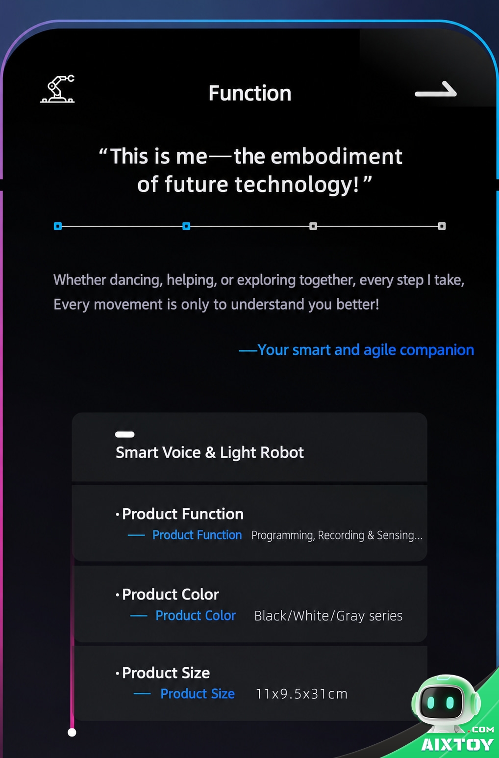 IQOEM AI Coding Education Robot - Programmable Humanoid Robot Toy for Kids IQOEM AI Coding Education Robot - Programmable Humanoid Robot Toy for Kids - feature detail