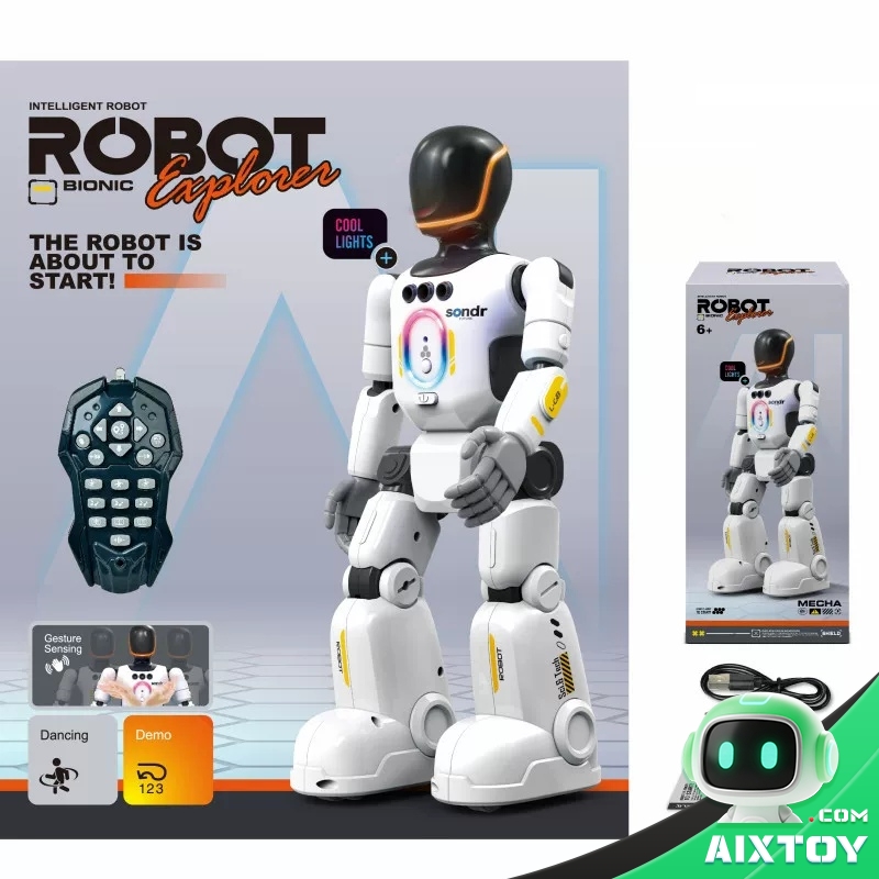 IQOEM AI Coding Education Robot - Programmable Humanoid Robot Toy for Kids - Gallery image IQOEM AI Coding Education Robot - Programmable Humanoid Robot Toy for Kids gallery view (AIXTOY)