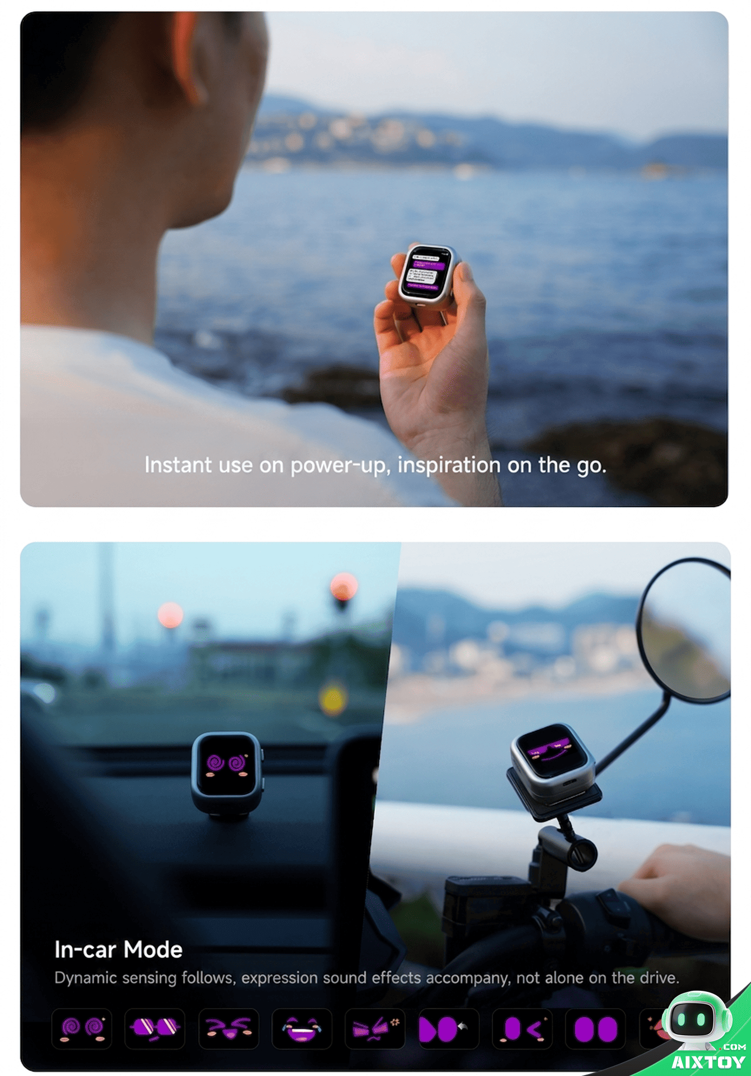 KOUZE K1 Pro AI Desktop Companion Robot - Smart Voice & Touch detail